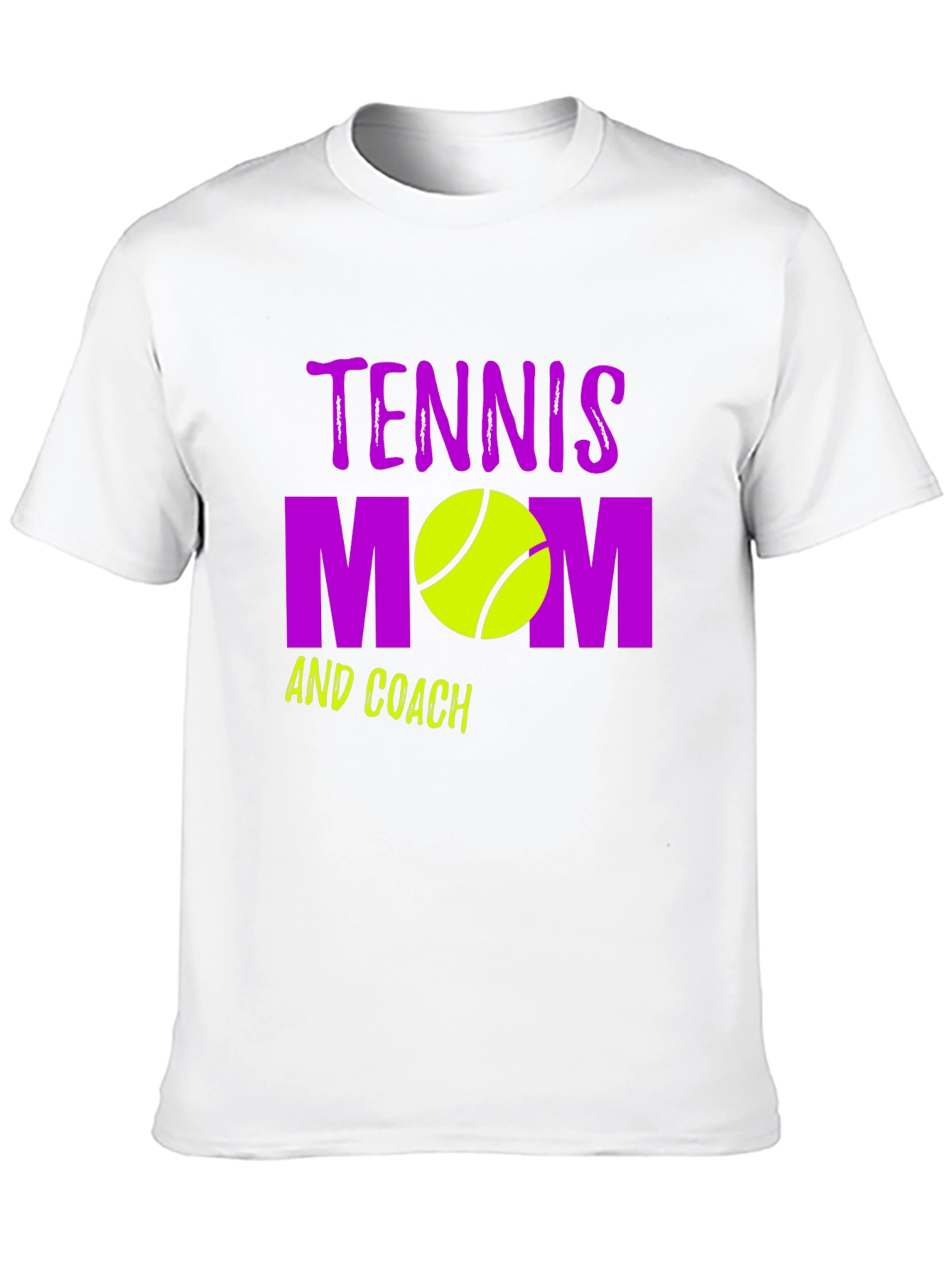 Tennis Mom and Coach Black Graphic T-Shirt