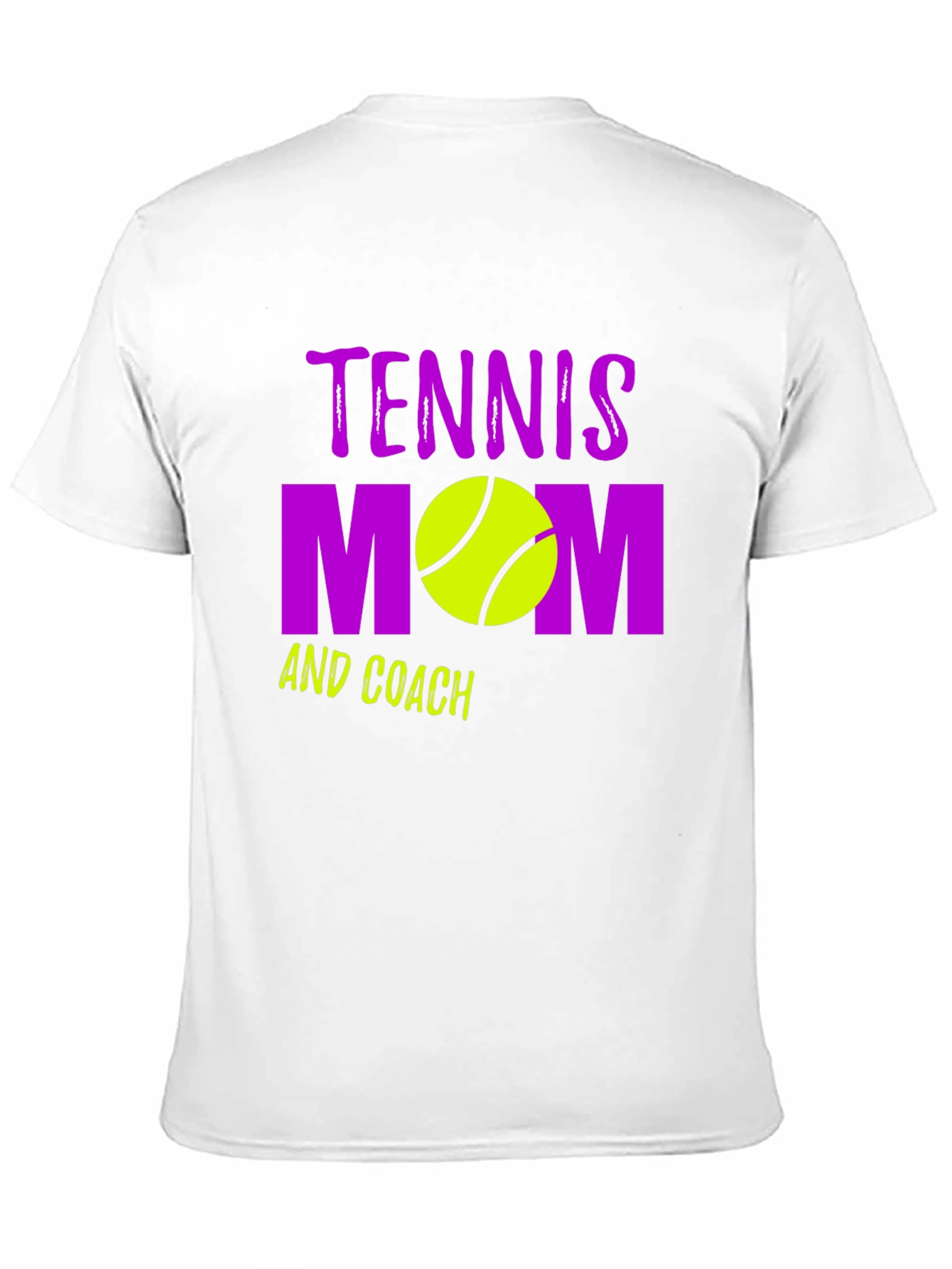 Tennis Mom and Coach Black Graphic T-Shirt