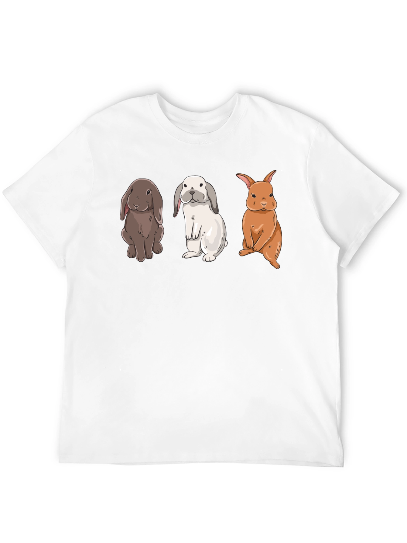 Rabbits Graphic T-Shirt Cute Bunny Tee Unisex