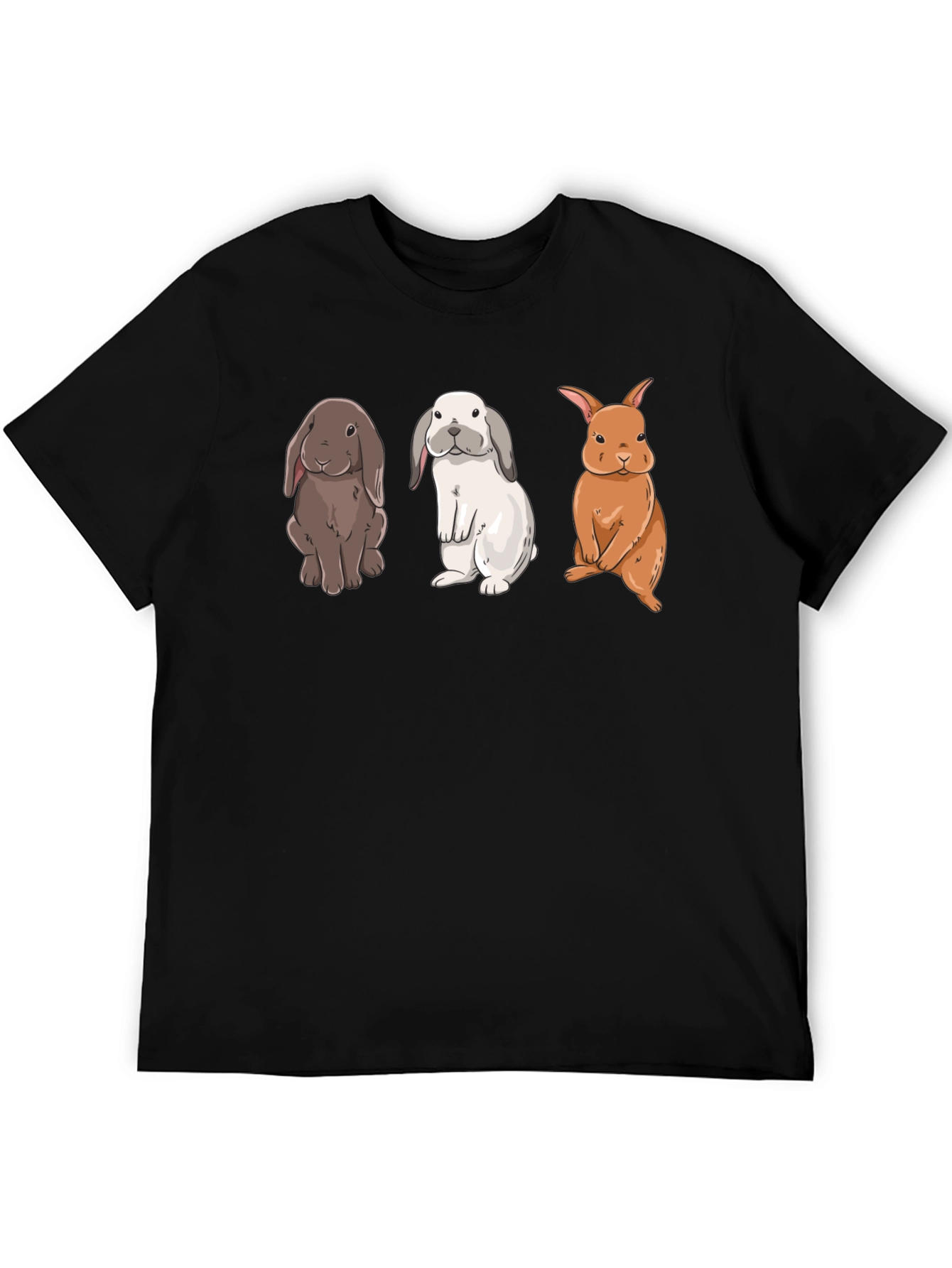 Rabbits Graphic T-Shirt Cute Bunny Tee Unisex