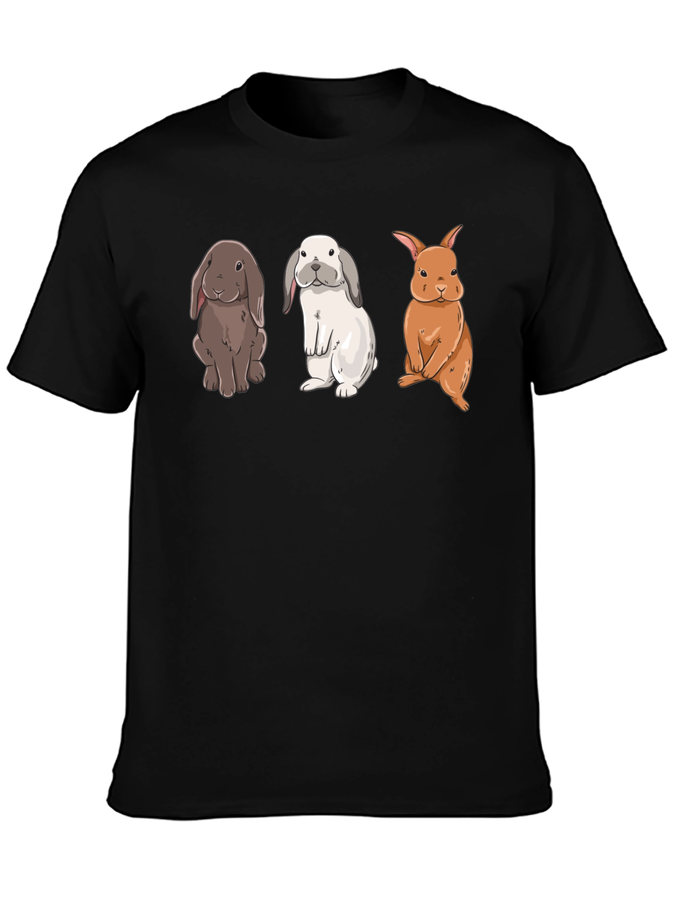 Rabbits Graphic T-Shirt Cute Bunny Tee Unisex