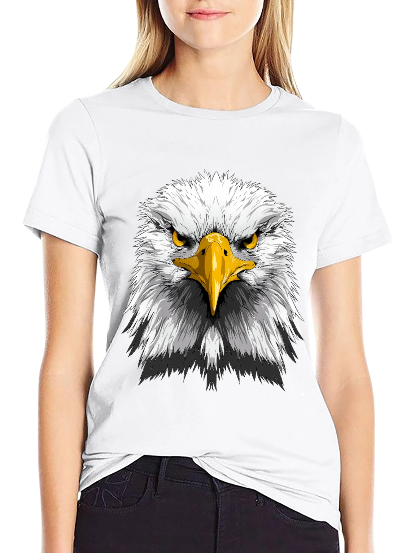 Eagle Head Graphic Tee - Patriotic Mens T-Shirt