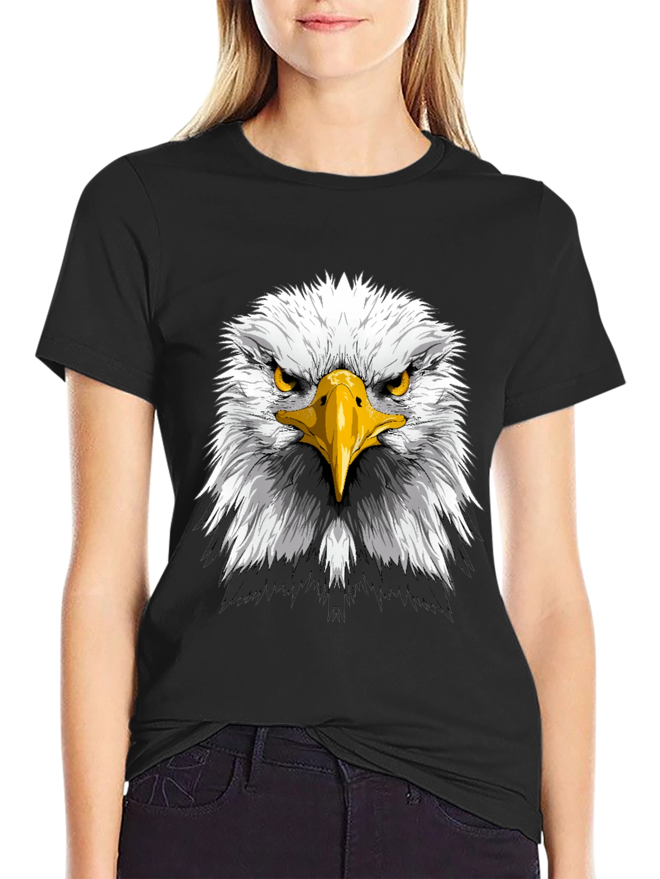 Eagle Head Graphic Tee - Patriotic Mens T-Shirt