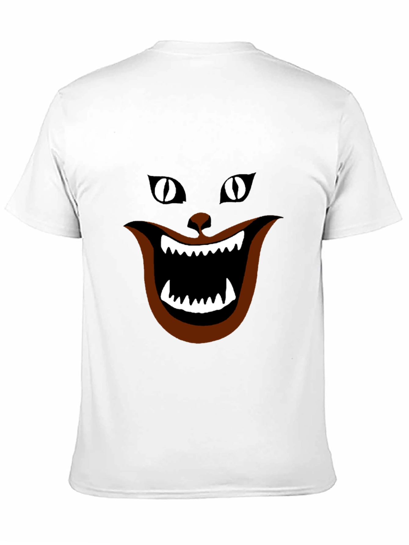 Funny Black Cat T-Shirt - Cheshire Grin