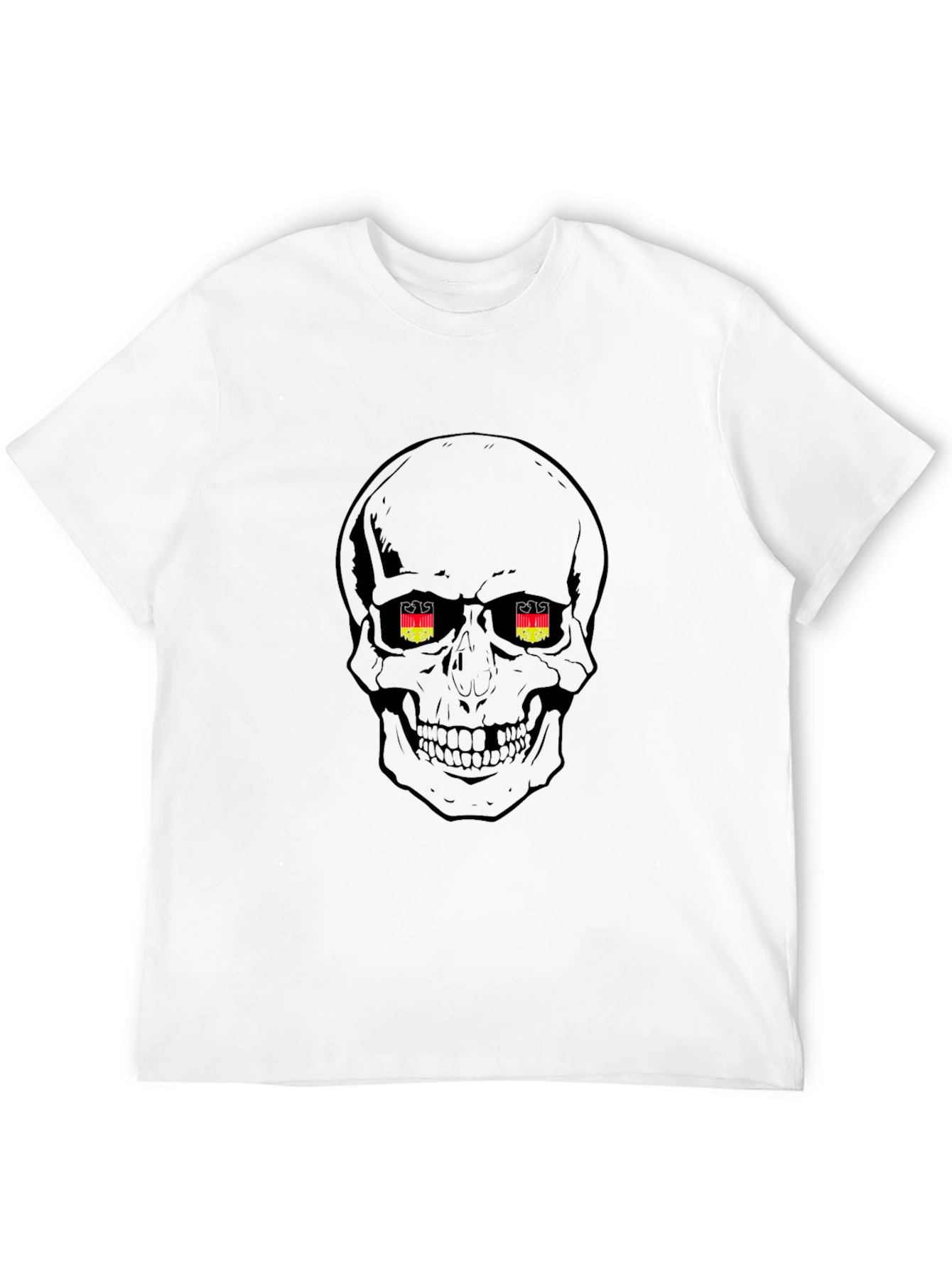 Skull German Flag Eye T-Shirt