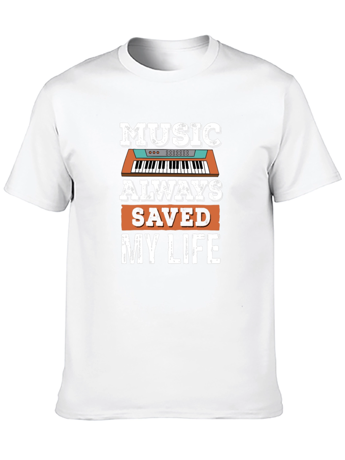 Music Saved My Life Black Graphic Tee