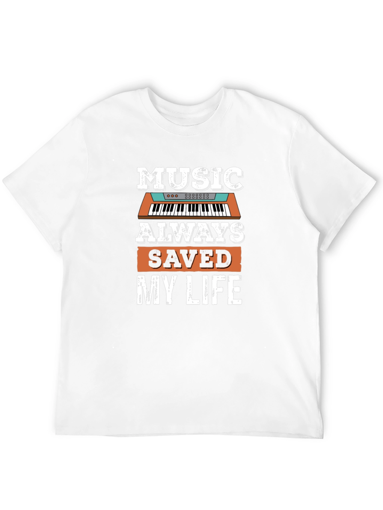 Music Saved My Life Black Graphic Tee