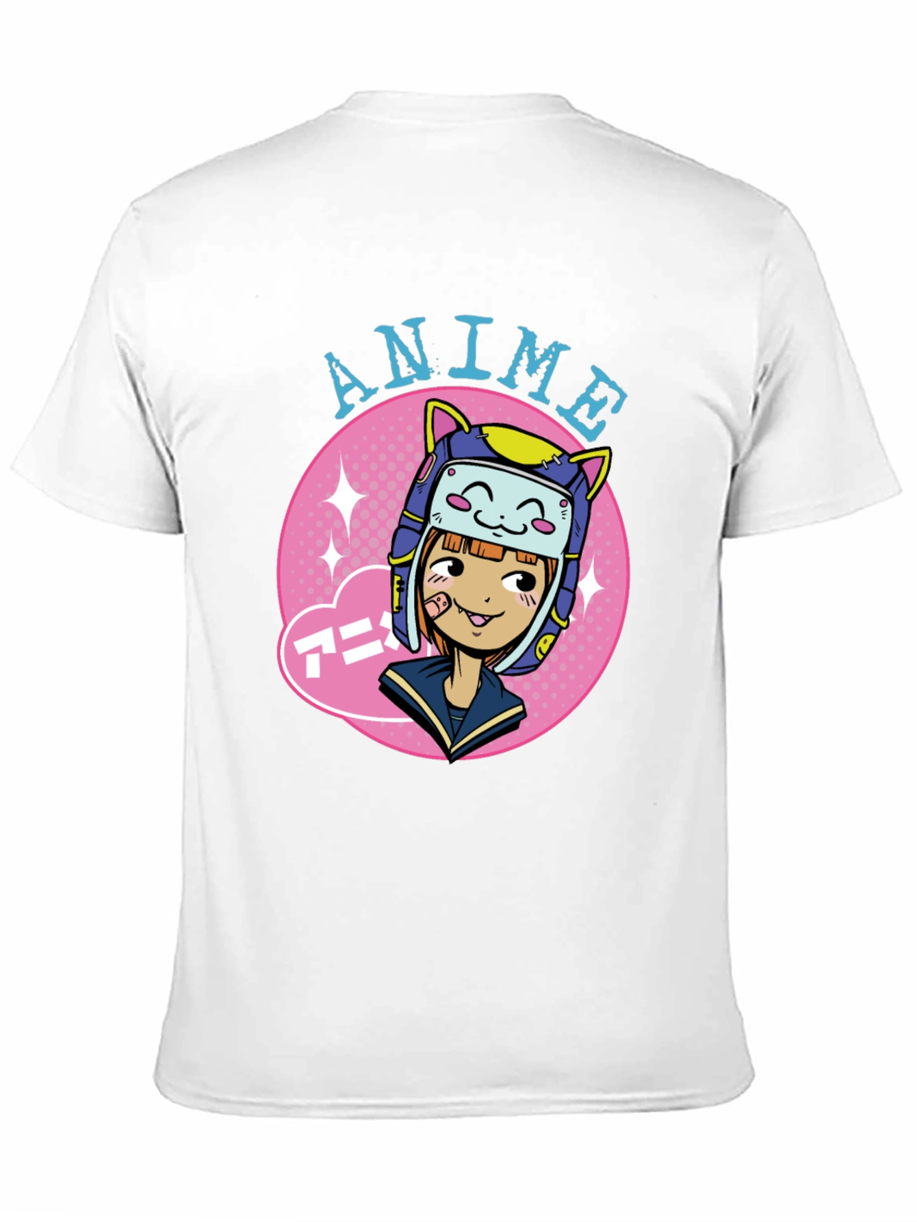 Anime Girl Graphic Tee - Cool Cartoon T-Shirt