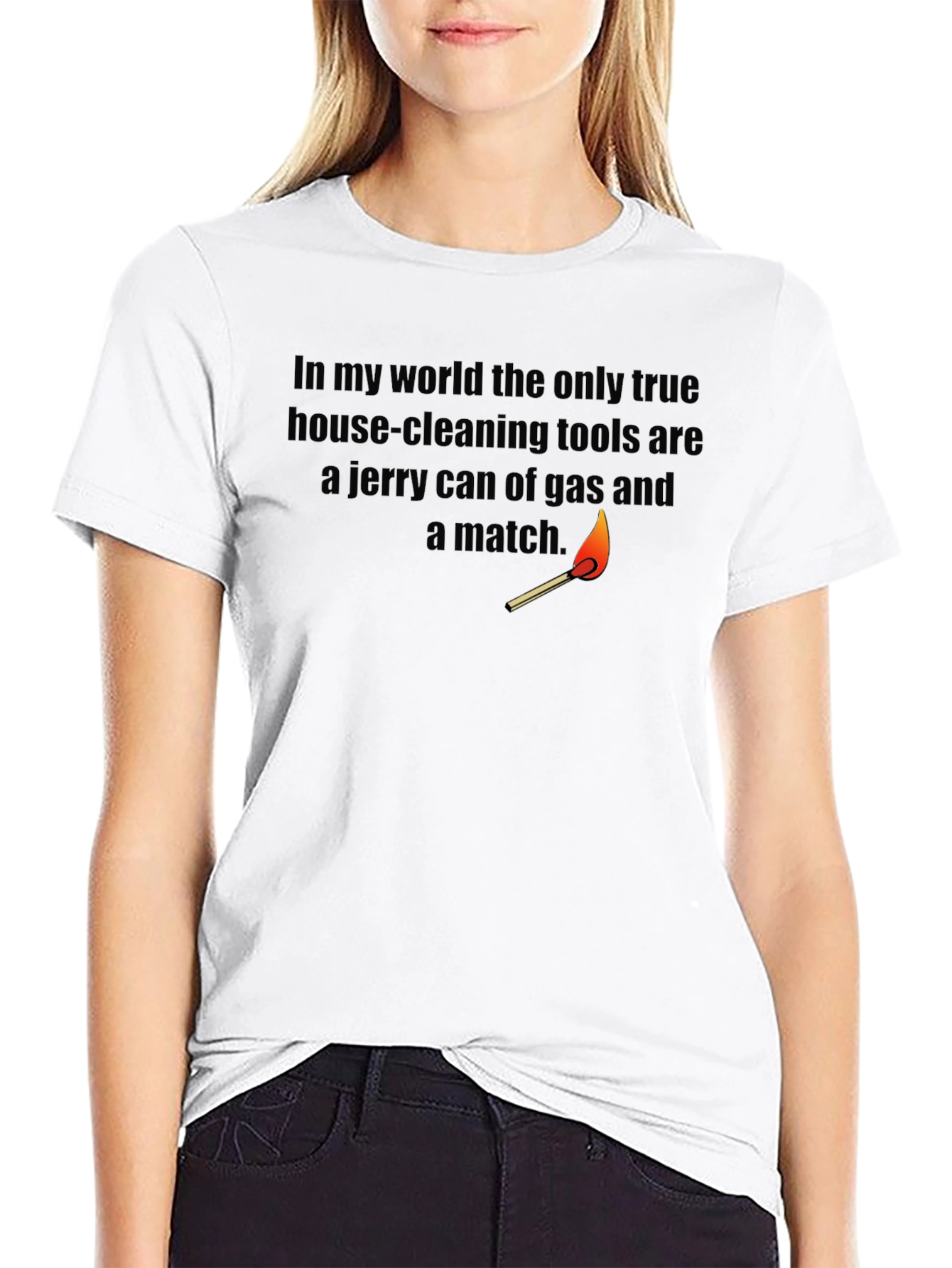 Humorous Gas & Match Cleaning Tools T-Shirt
