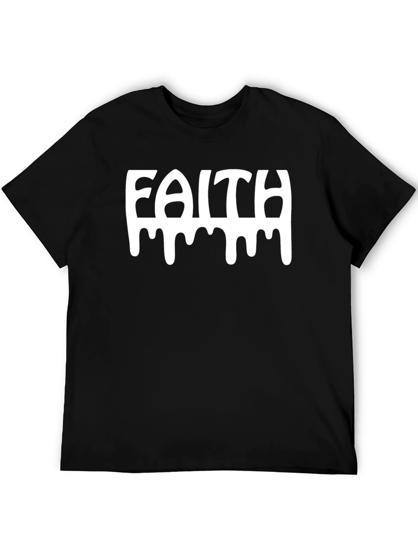 Faith Graphic Tee - Black Cotton Blend