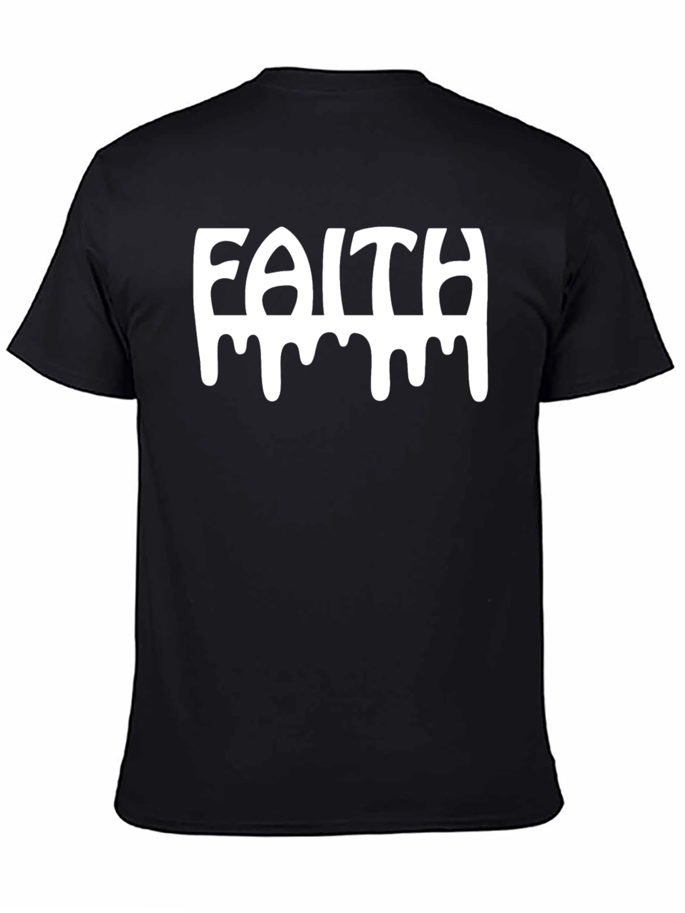 Faith Graphic Tee - Black Cotton Blend