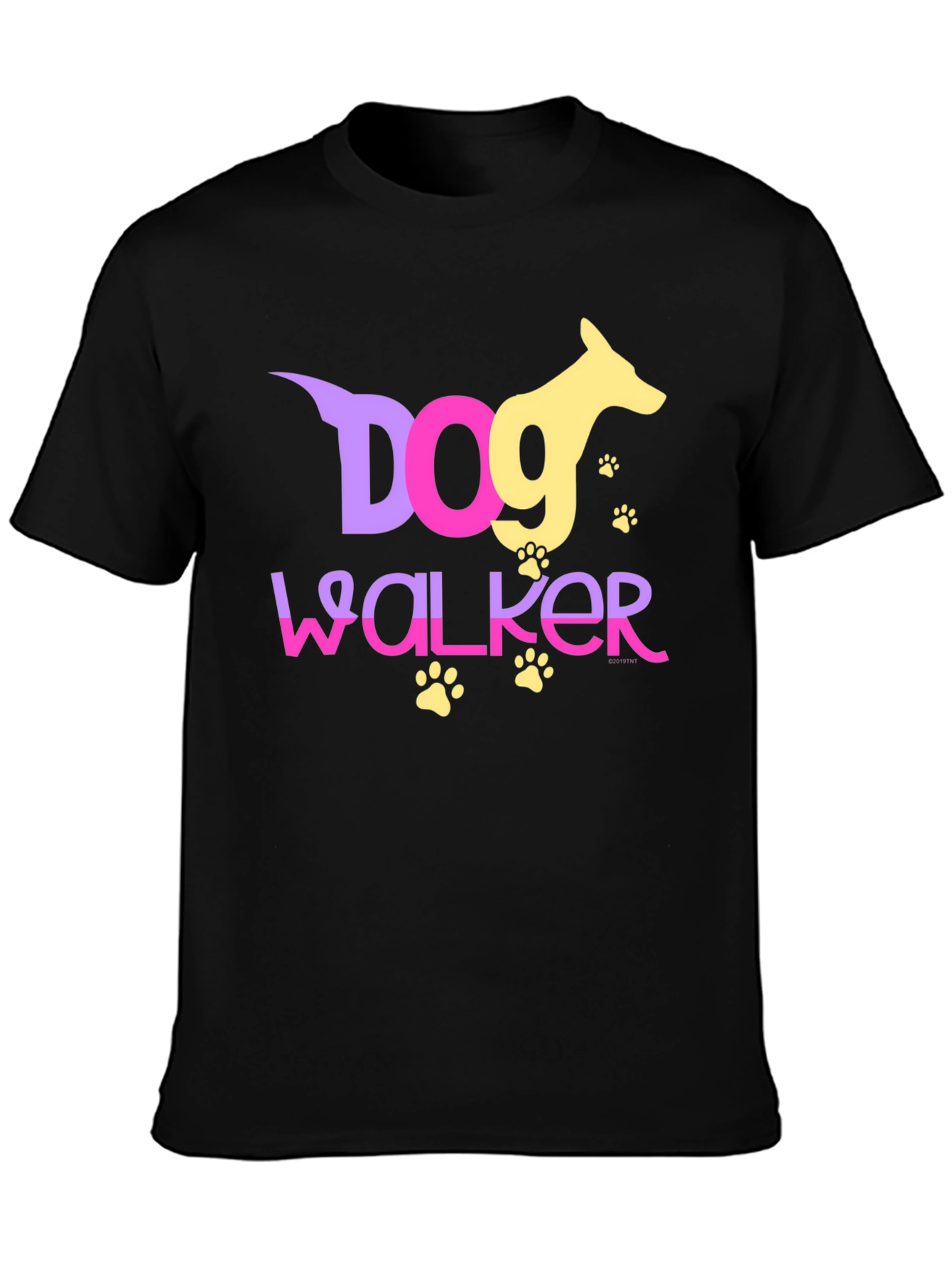 Dog Walker Graphic Tee - Pet Lover T-Shirt