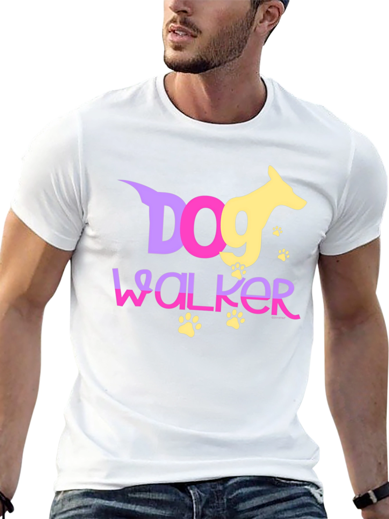 Dog Walker Graphic Tee - Pet Lover T-Shirt
