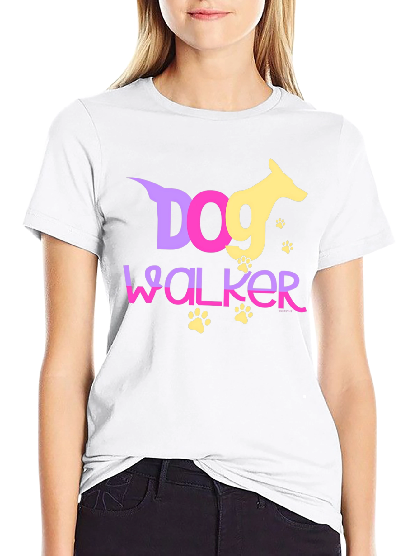 Dog Walker Graphic Tee - Pet Lover T-Shirt