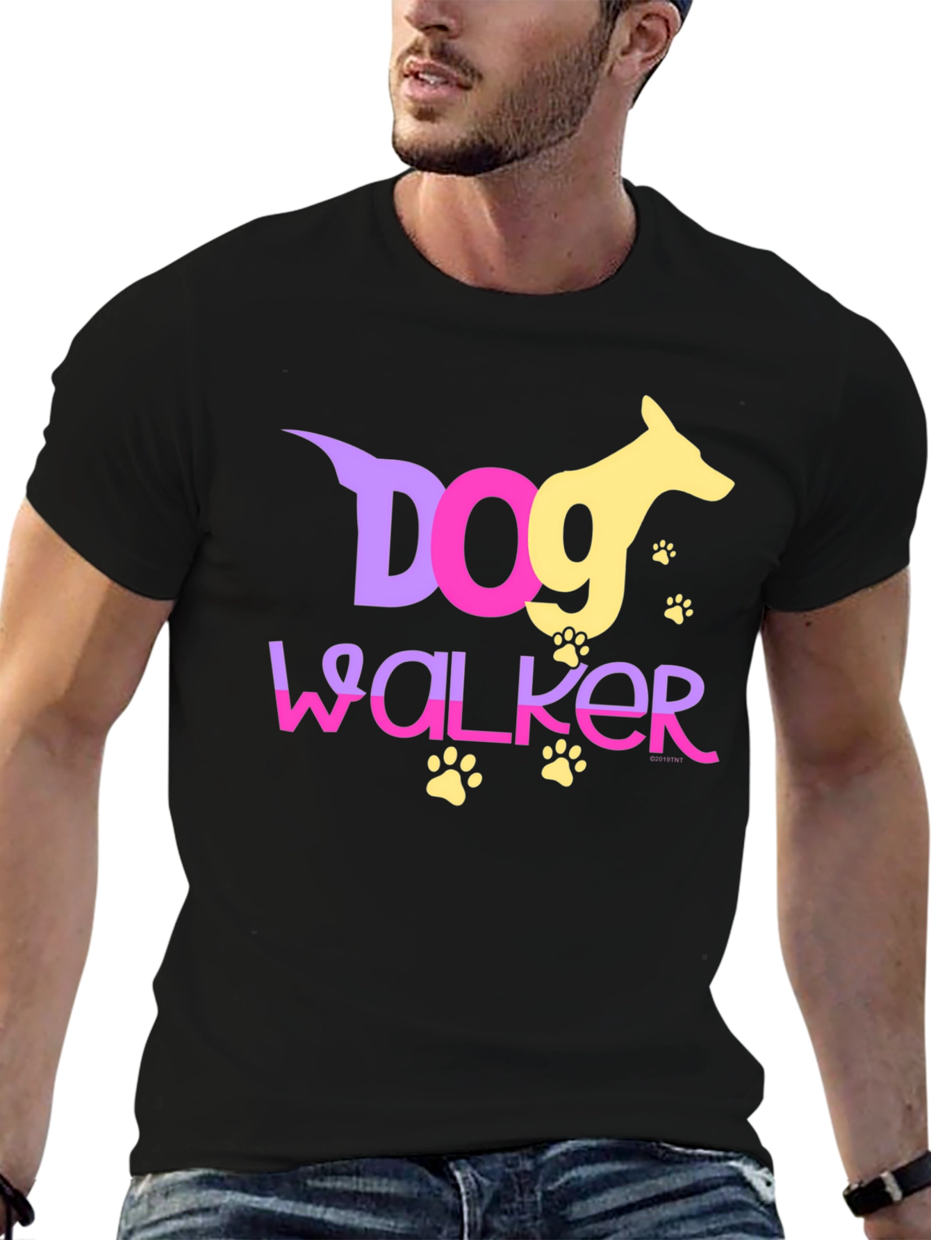Dog Walker Graphic Tee - Pet Lover T-Shirt