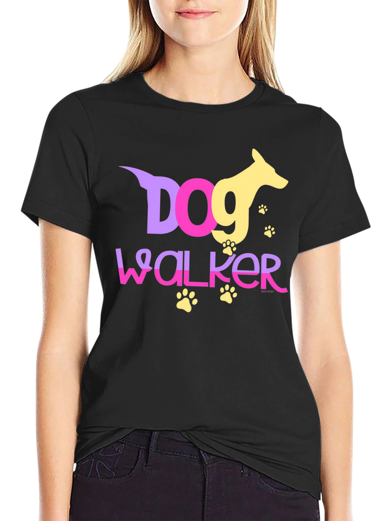 Dog Walker Graphic Tee - Pet Lover T-Shirt