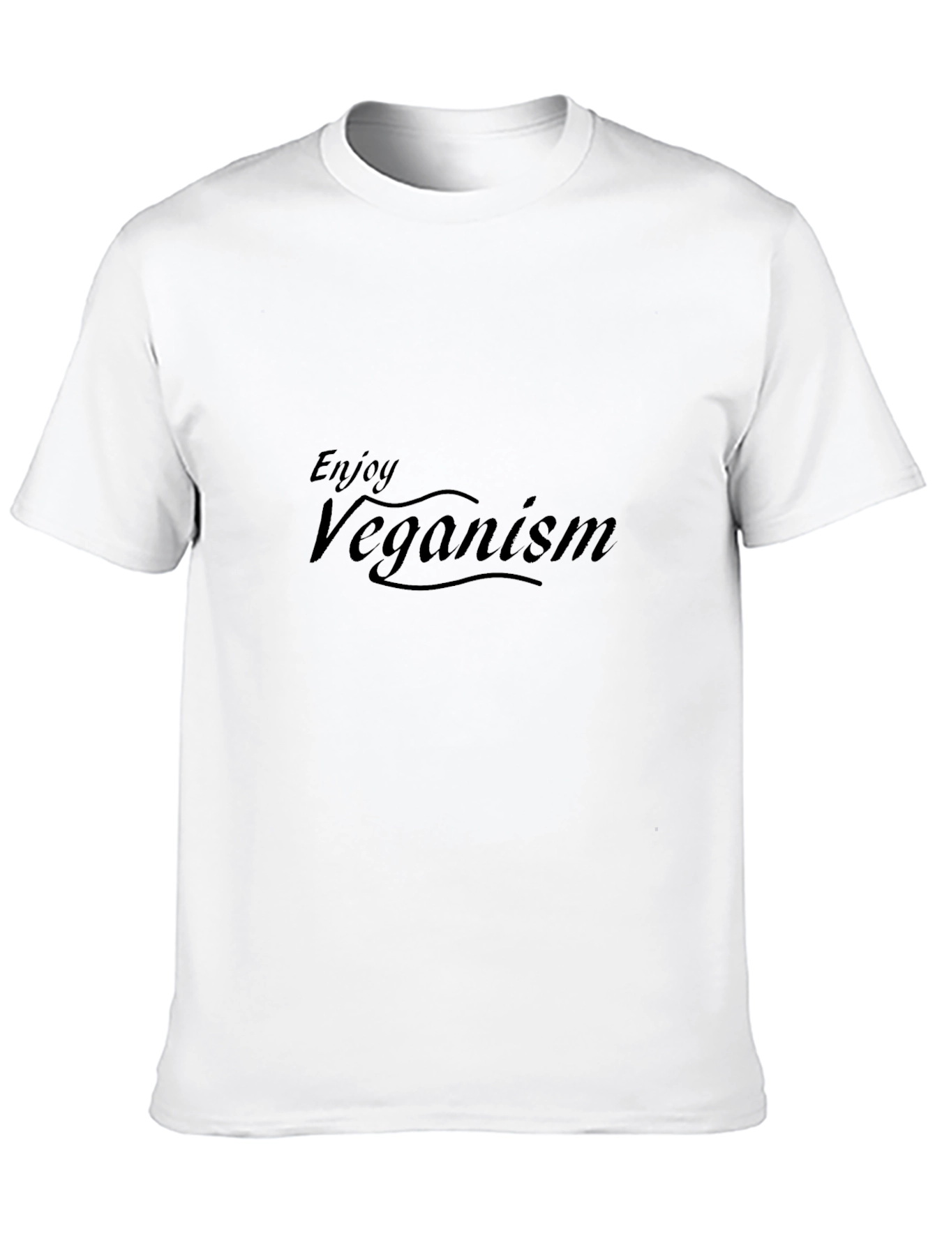 Enjoy Veganism Black T-Shirt
