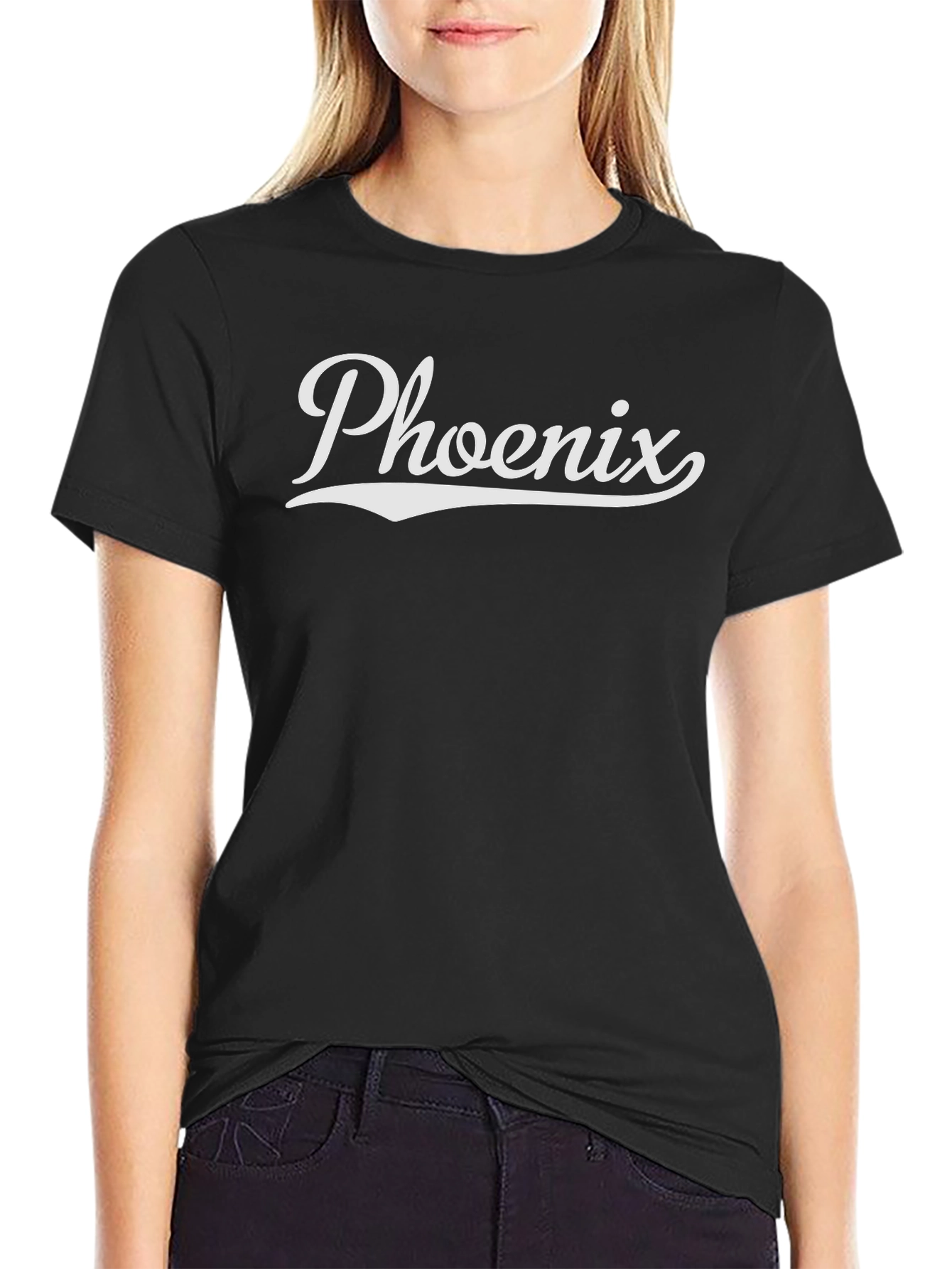 Phoenix Graphic Tee - Stylish Black Cotton T-Shirt
