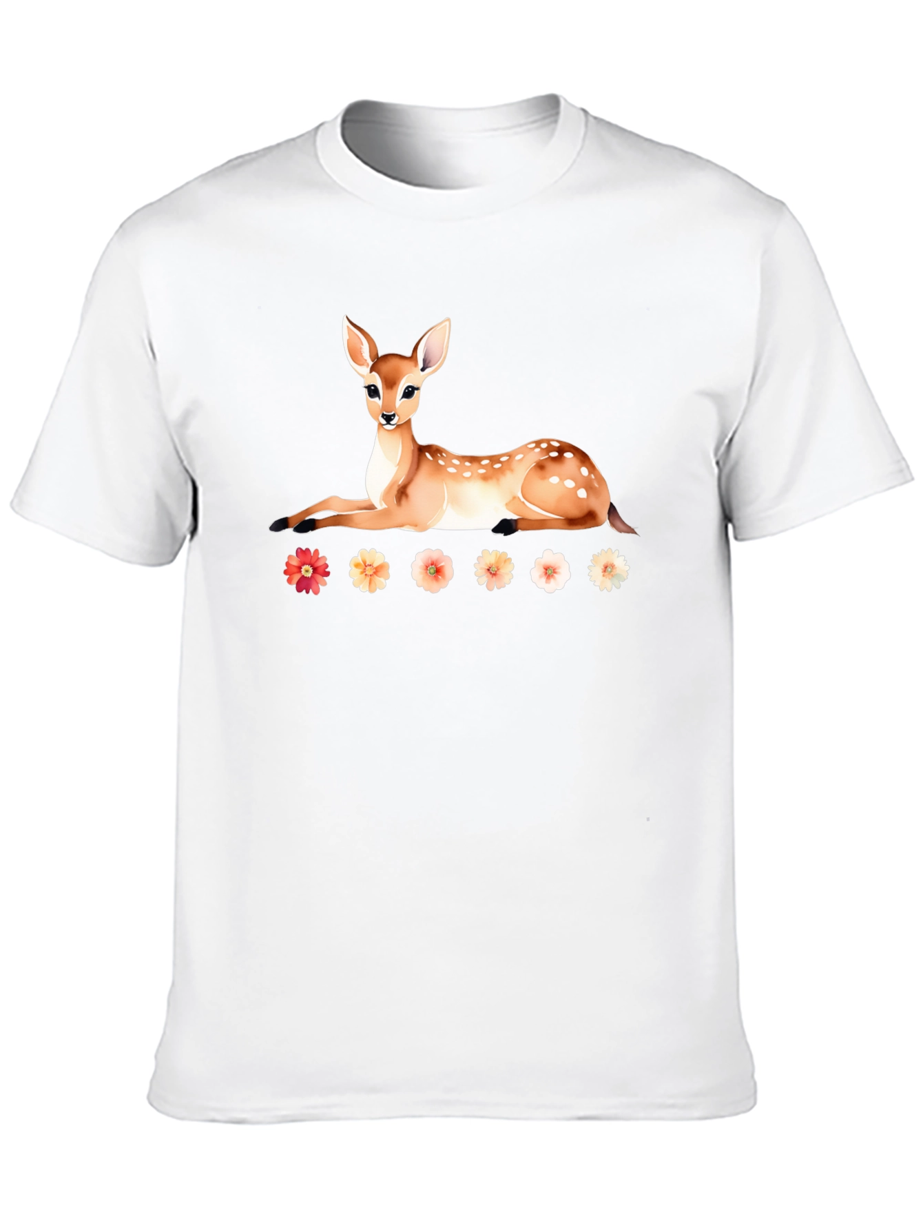 Deer and Floral T-Shirt