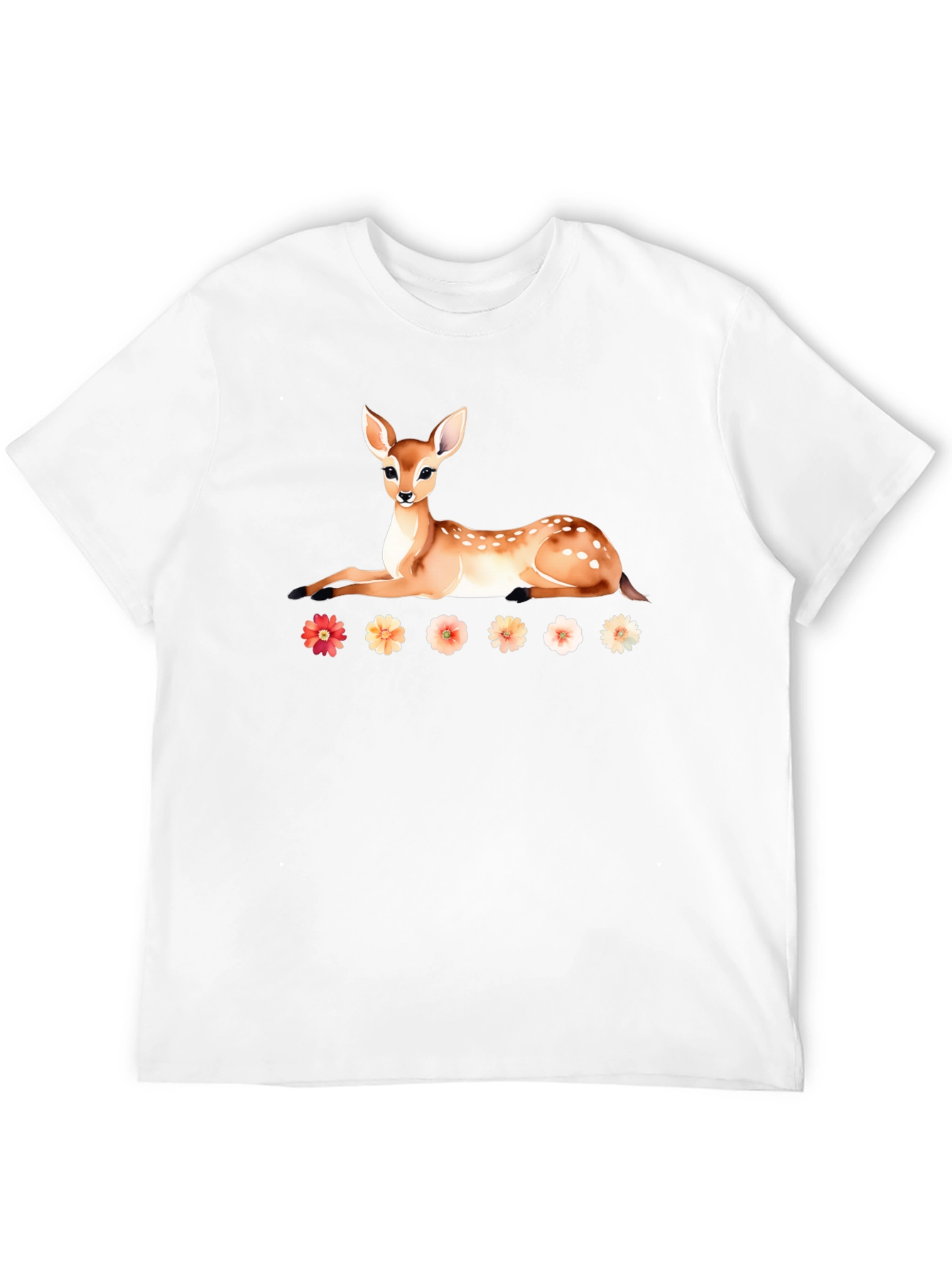 Deer and Floral T-Shirt