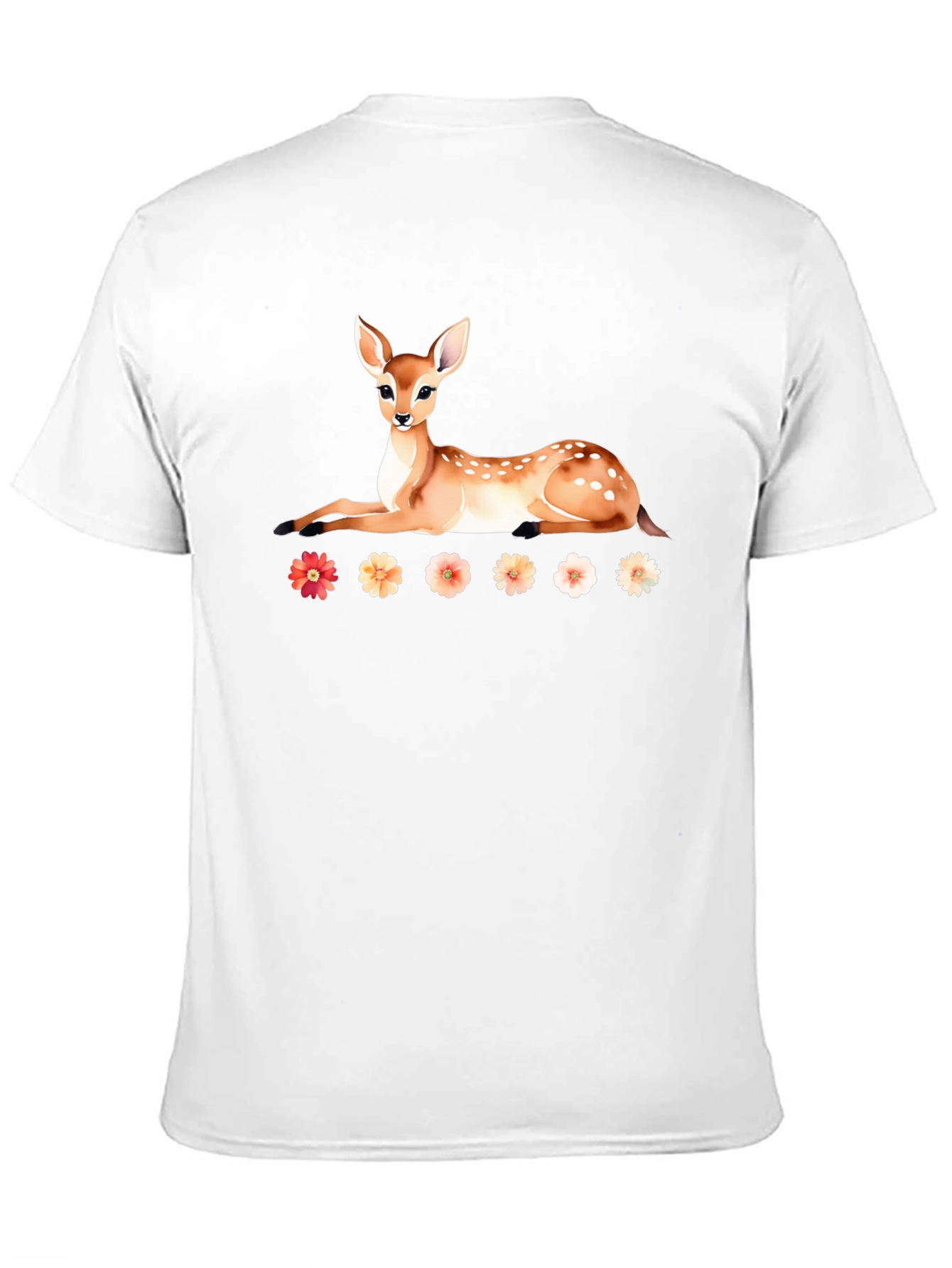 Deer and Floral T-Shirt