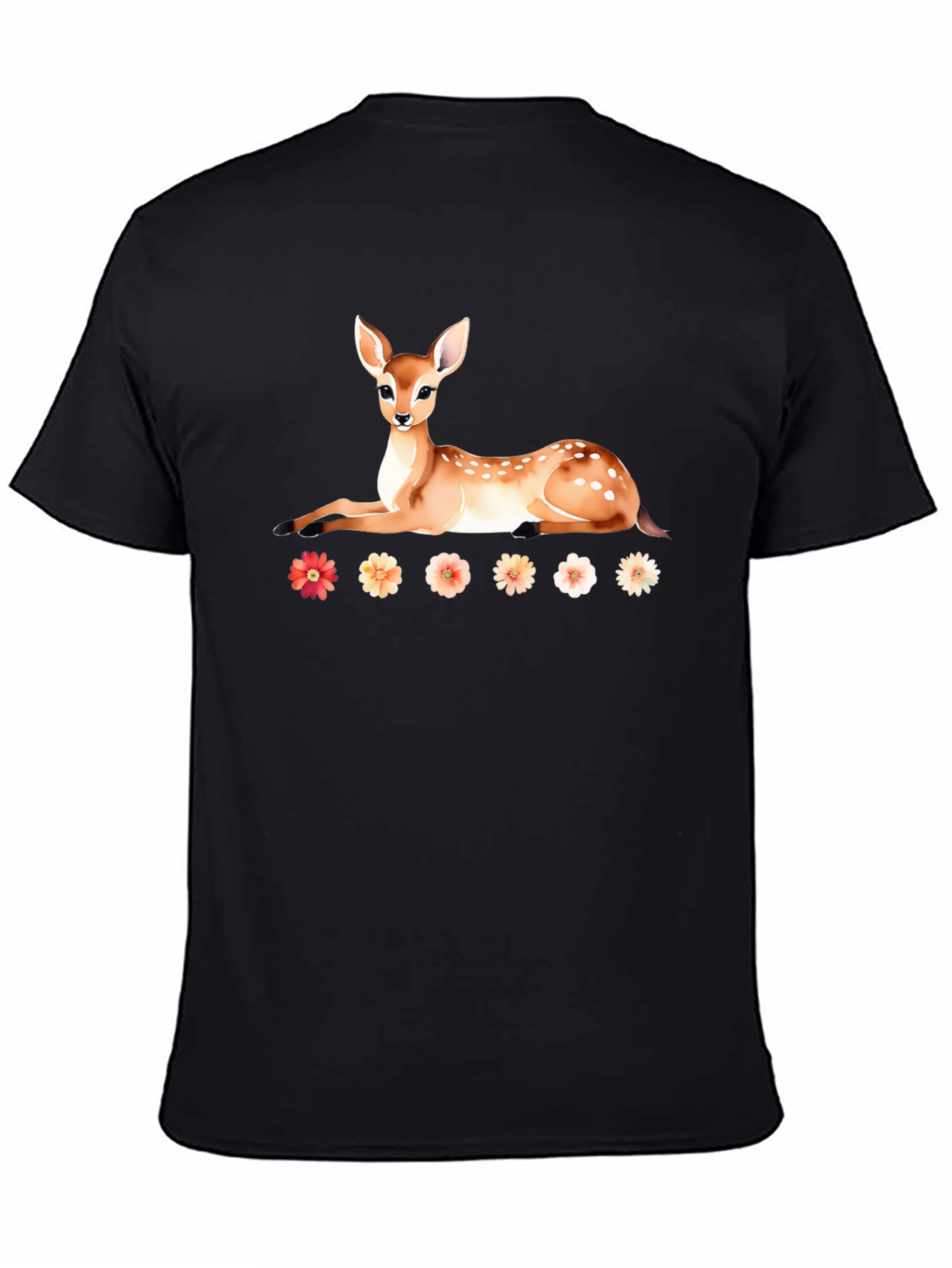 Deer and Floral T-Shirt