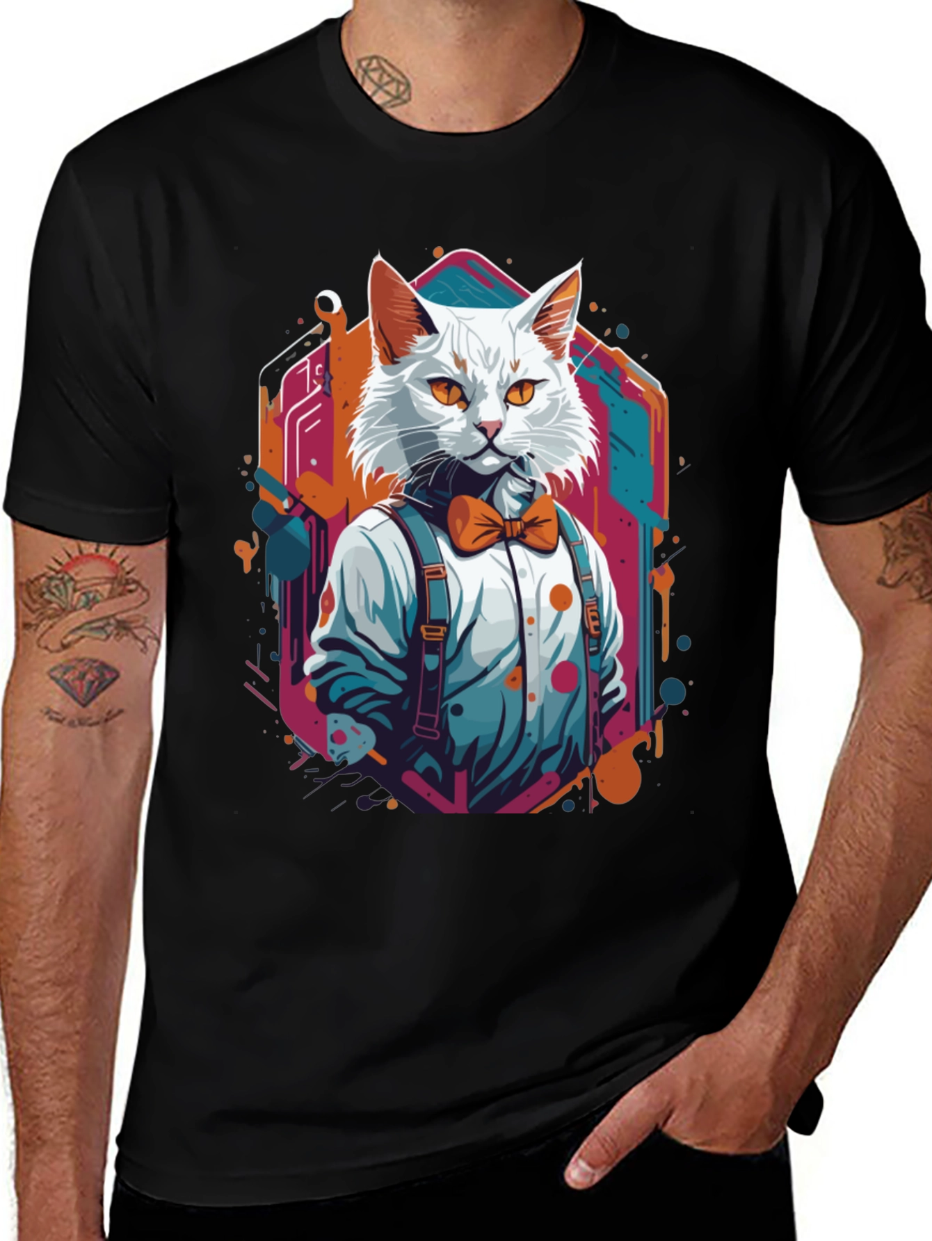 Cool Cat Bowtie T-Shirt