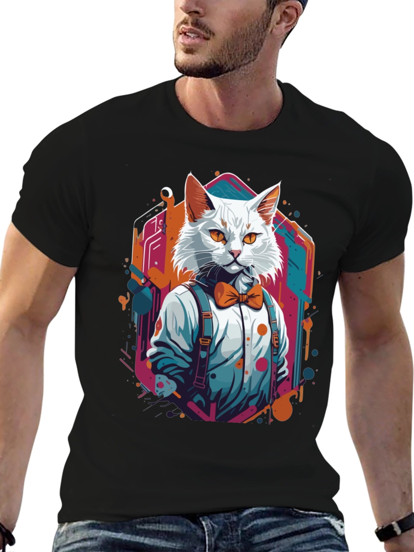 Cool Cat Bowtie T-Shirt