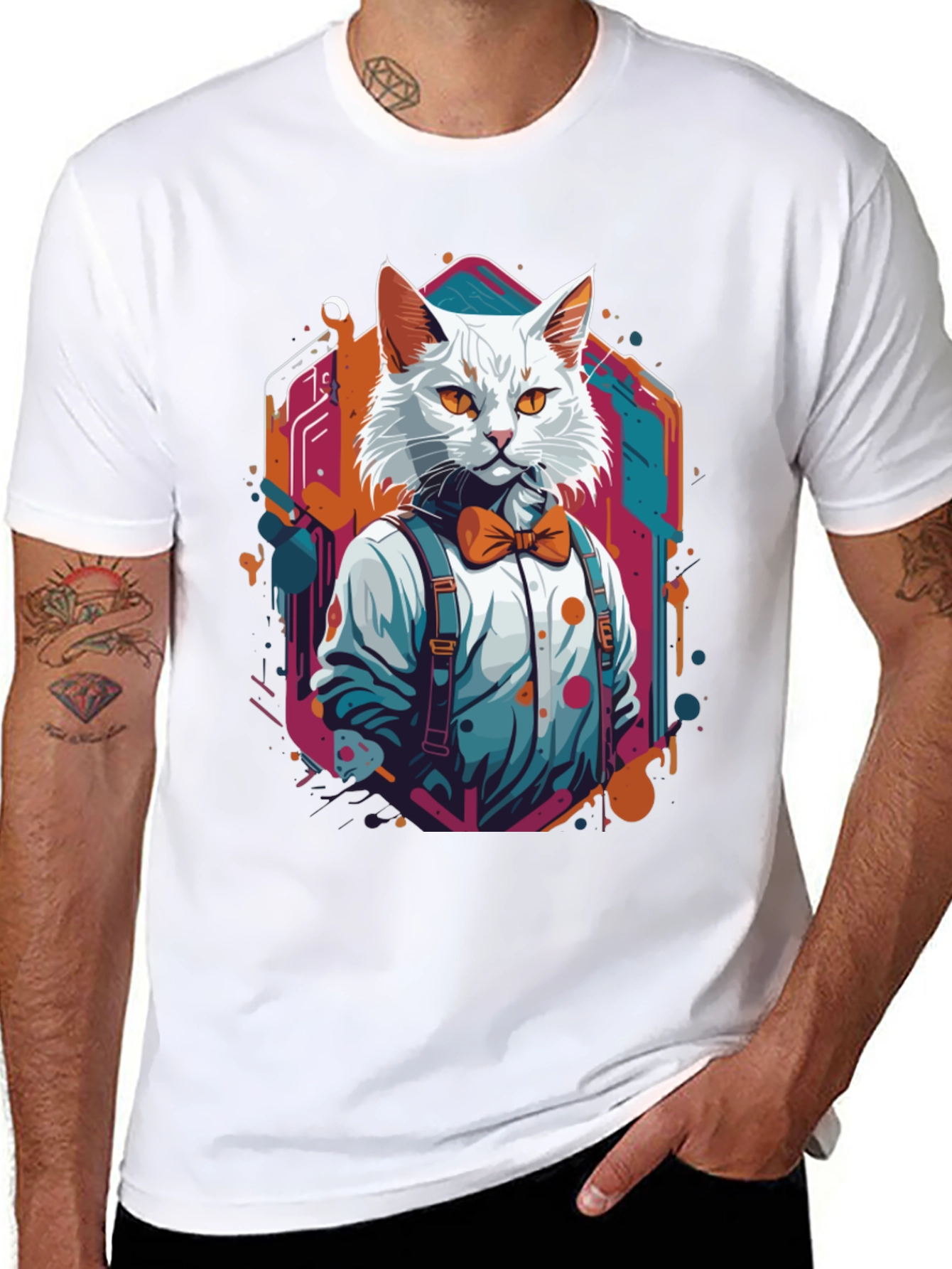 Cool Cat Bowtie T-Shirt