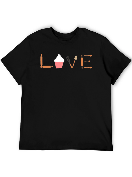 Bakers LOVE Tee - Cupcake & Tools Graphic T-Shirt