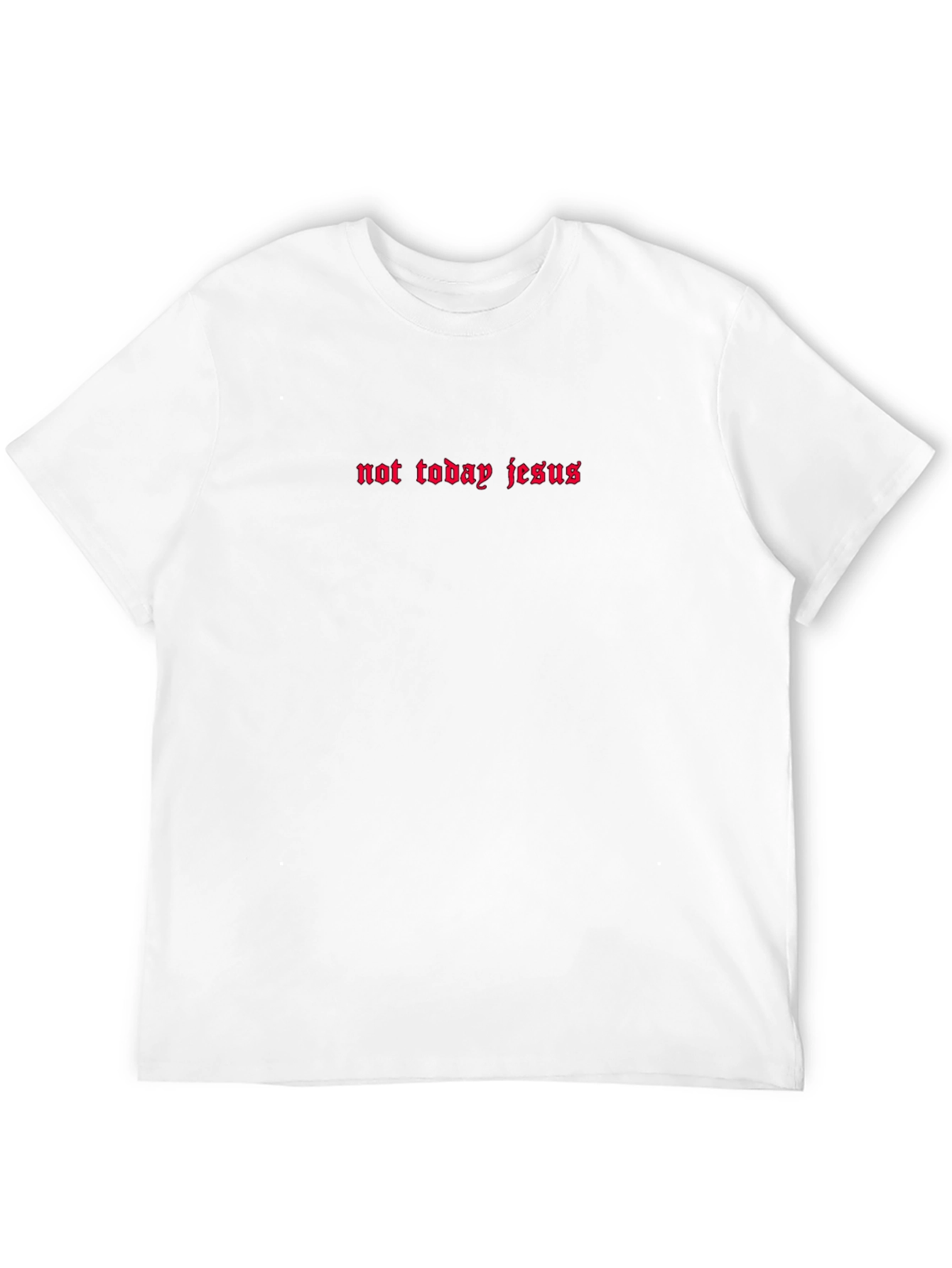 Not Today Jesus Graphic Tee - Black