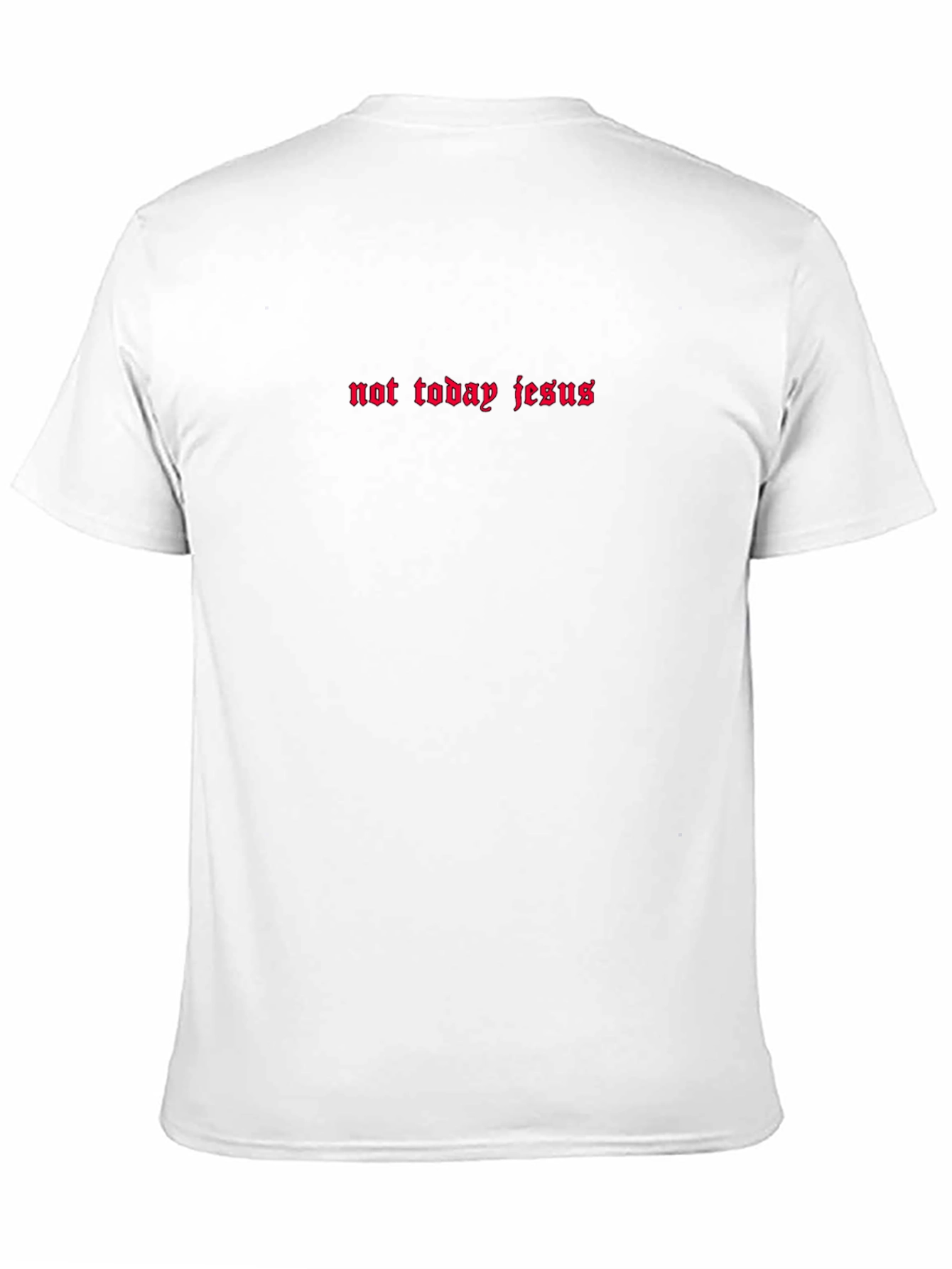 Not Today Jesus Graphic Tee - Black