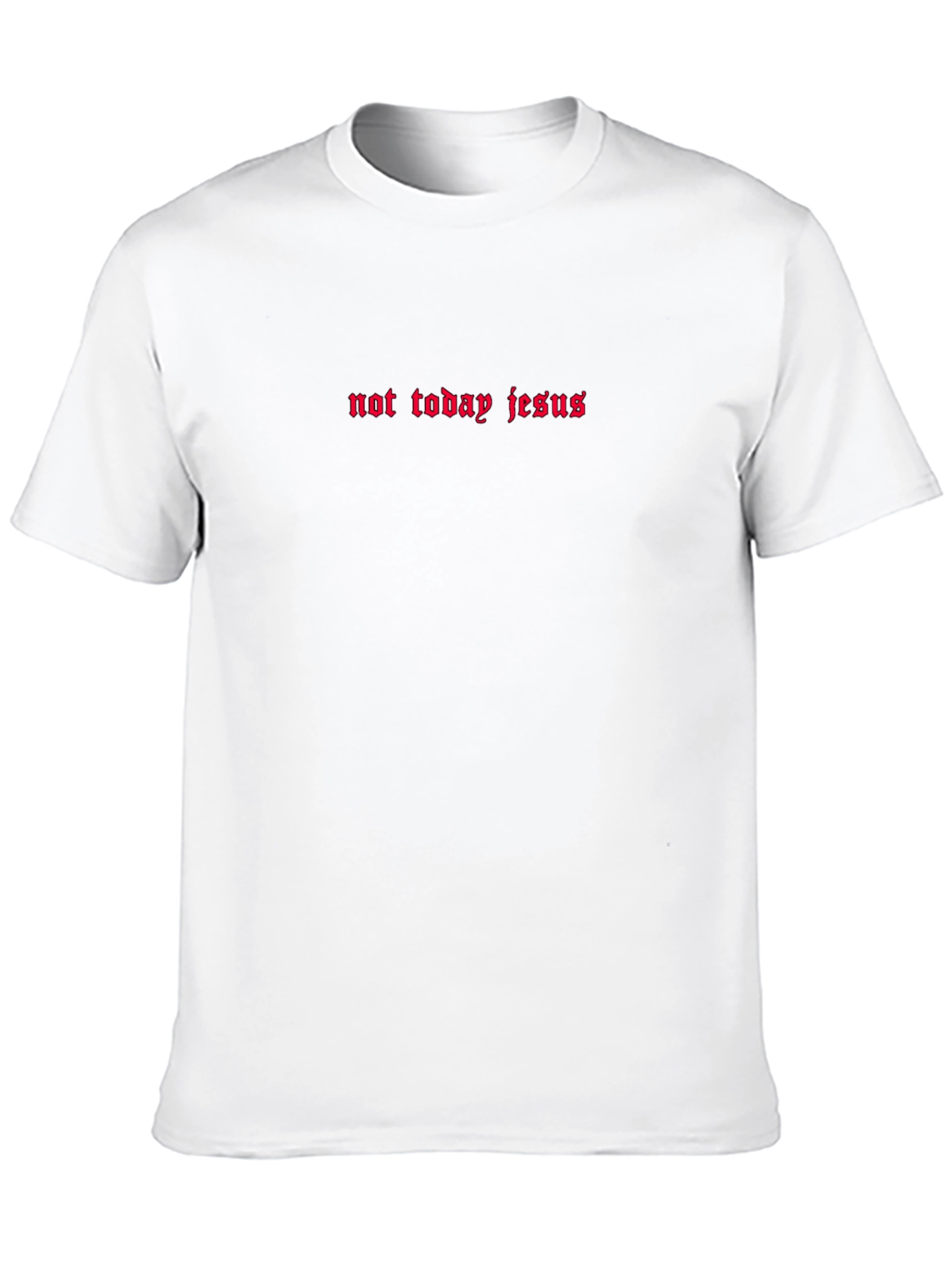 Not Today Jesus Graphic Tee - Black