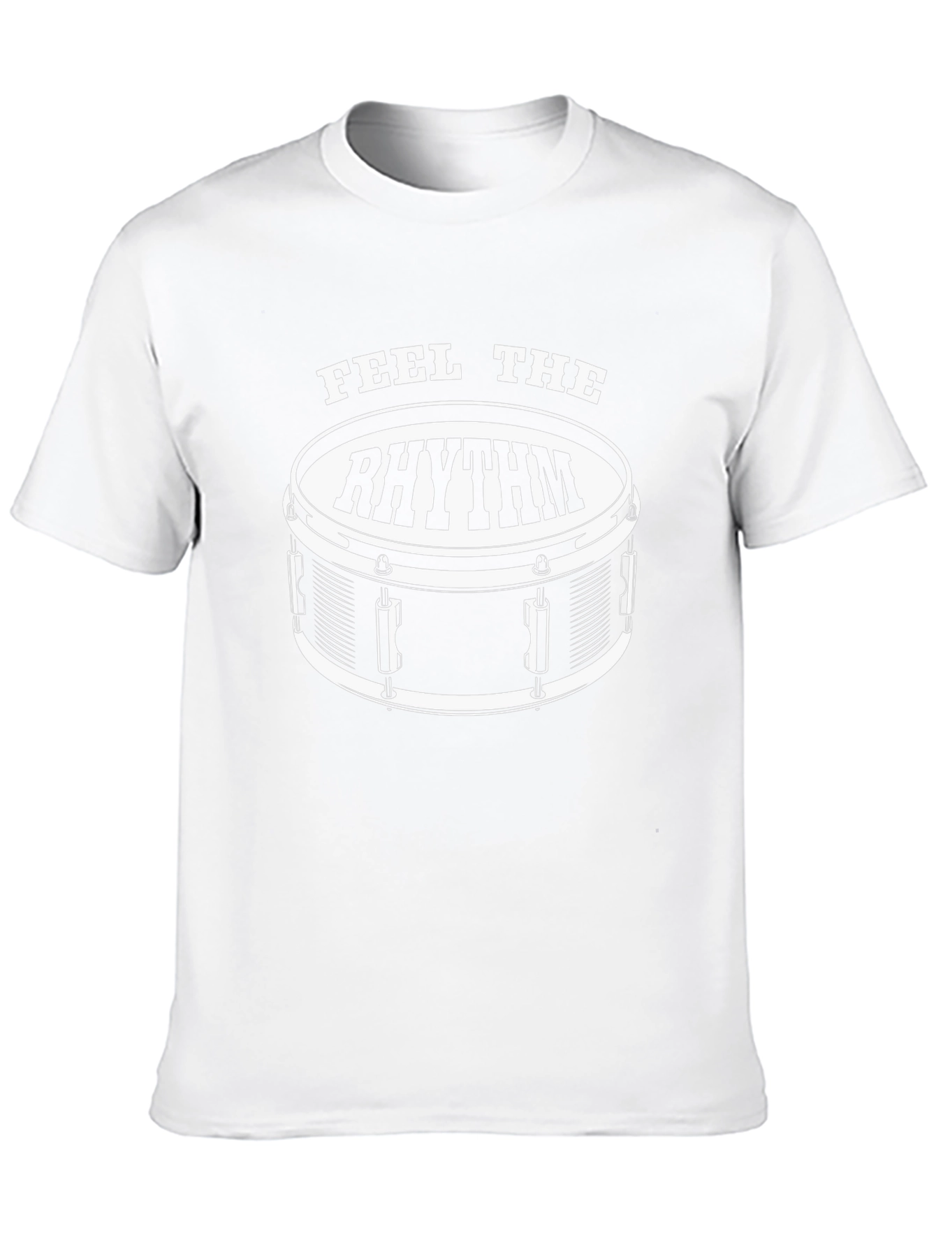 Feel the Rhythm Drummer T-Shirt - Black Music Tee