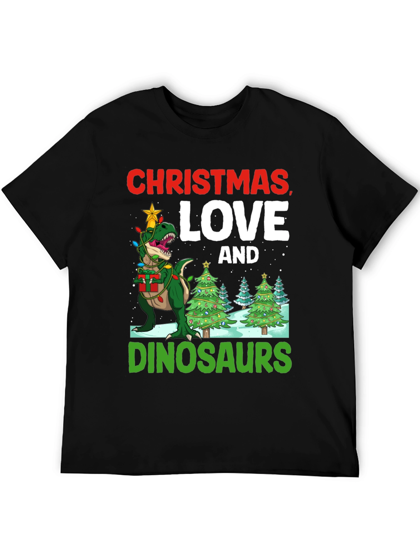 Christmas Dinosaur T-Shirt