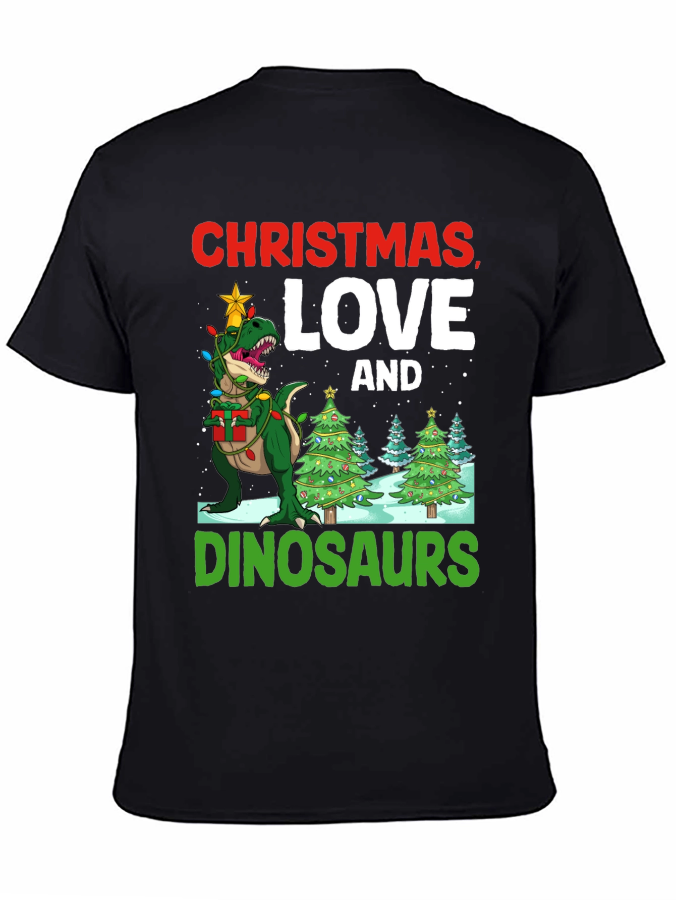 Christmas Dinosaur T-Shirt