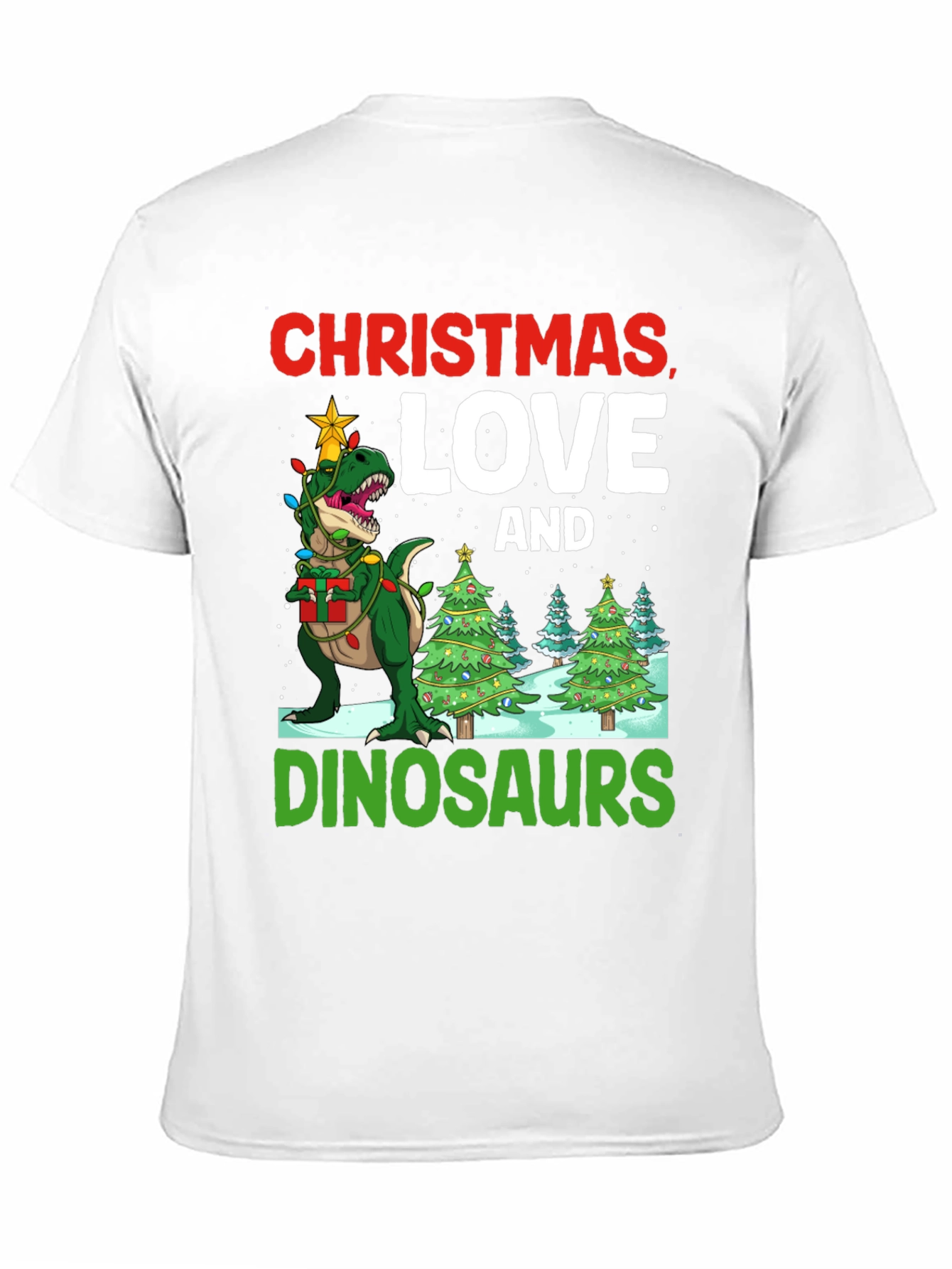 Christmas Dinosaur T-Shirt