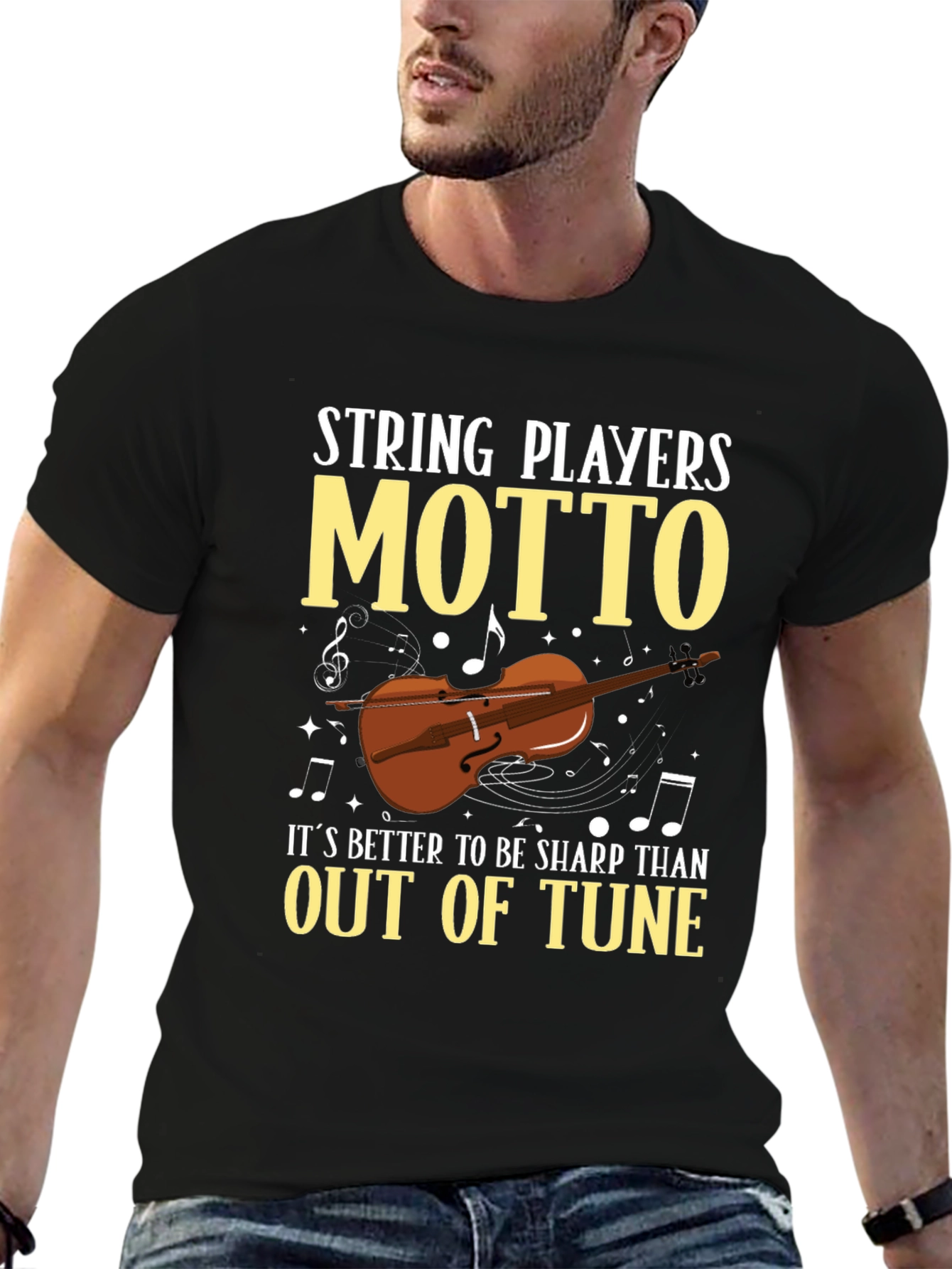 String Players Motto T-Shirt - Musician Gift