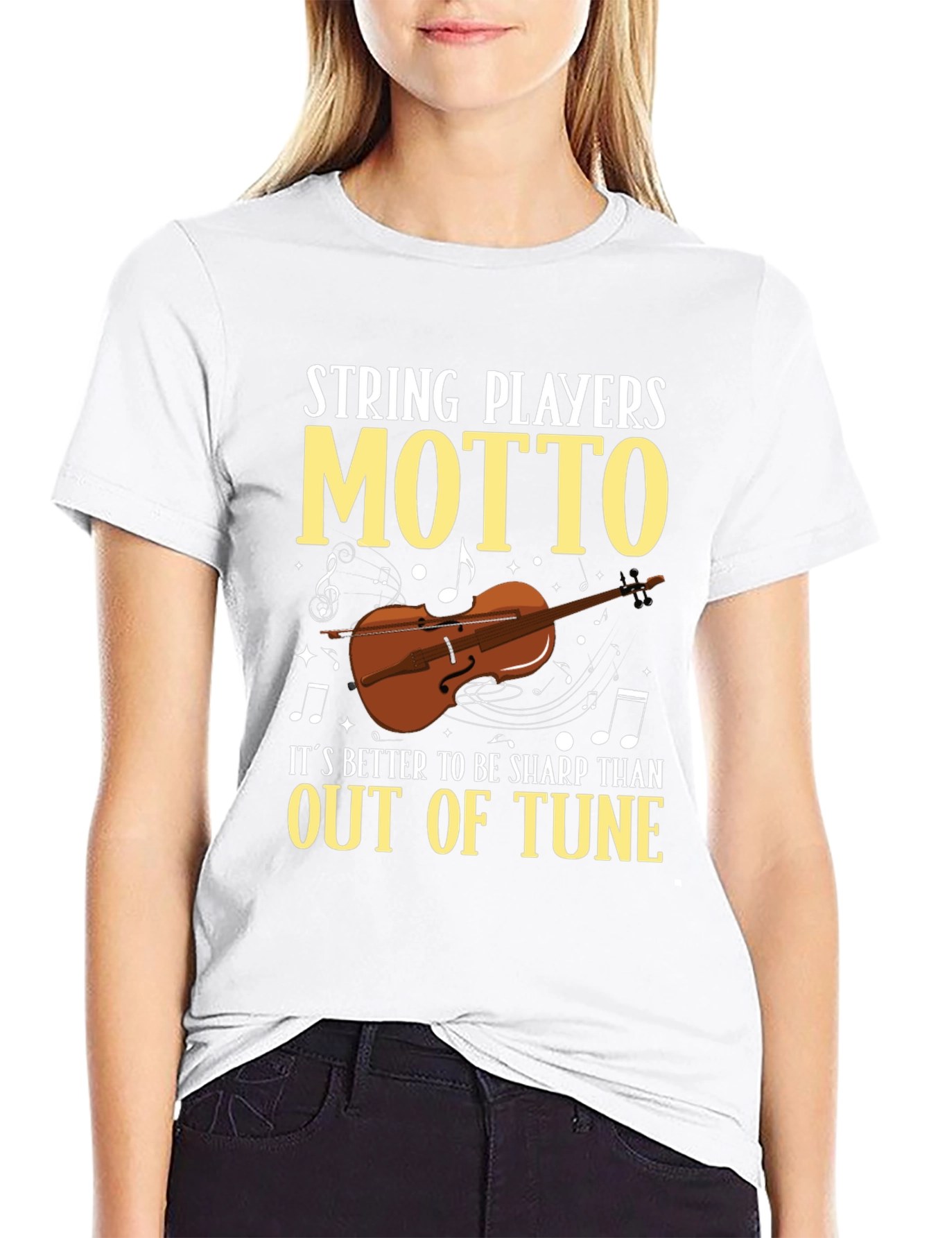 String Players Motto T-Shirt - Musician Gift