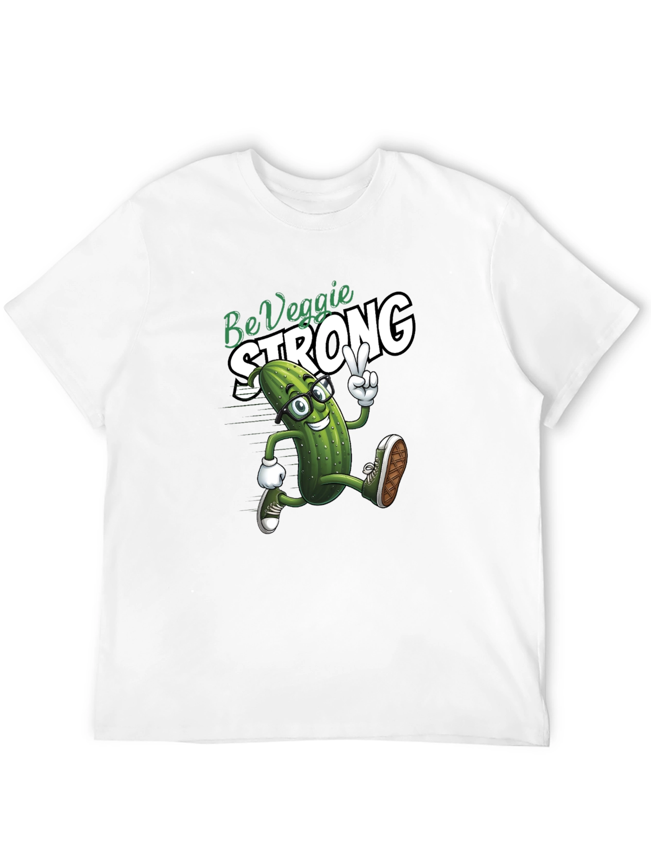 Be Veggie Strong T-Shirt Funny Pickle