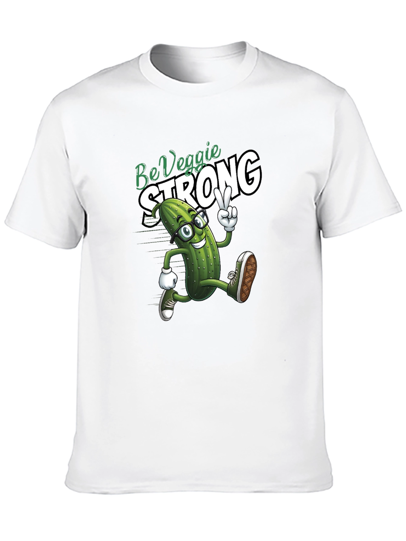 Be Veggie Strong T-Shirt Funny Pickle