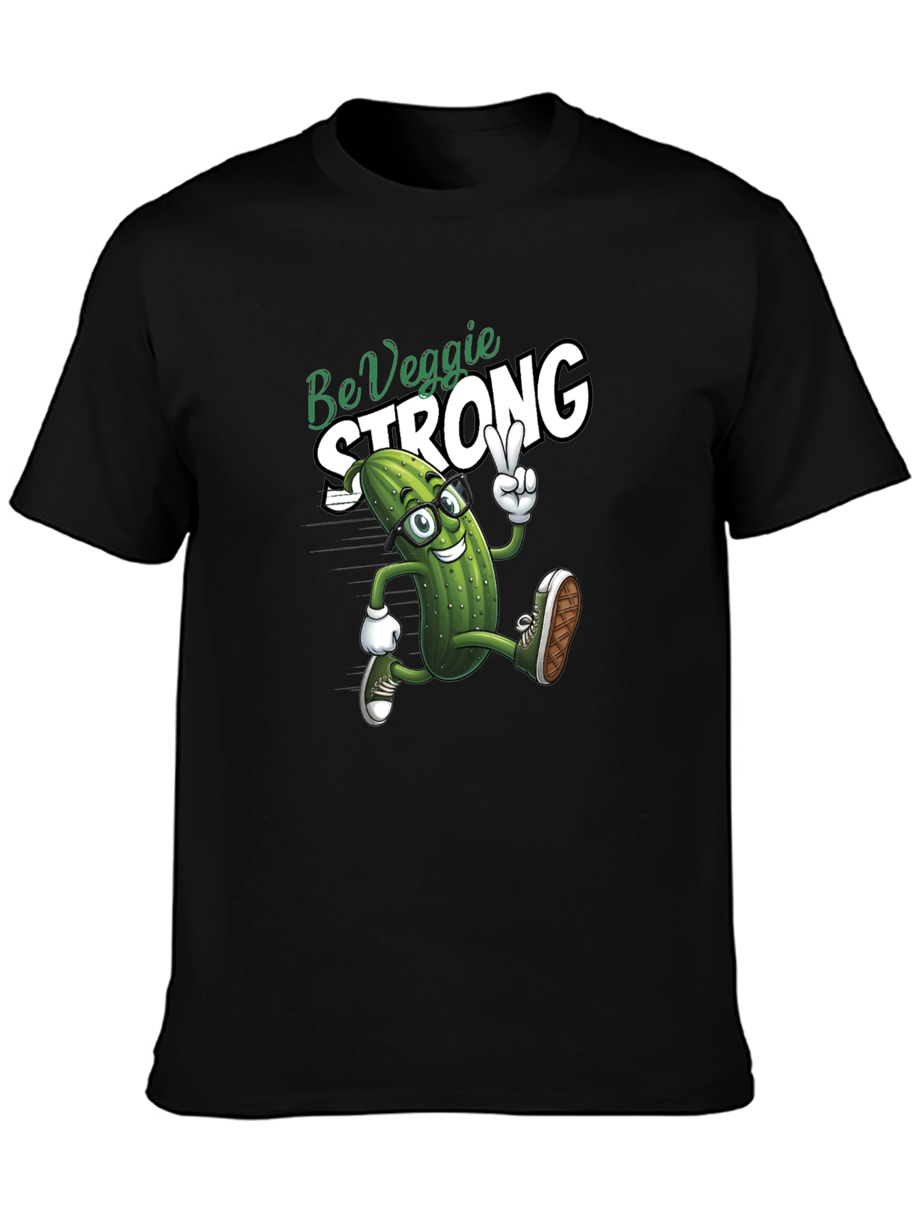 Be Veggie Strong T-Shirt Funny Pickle