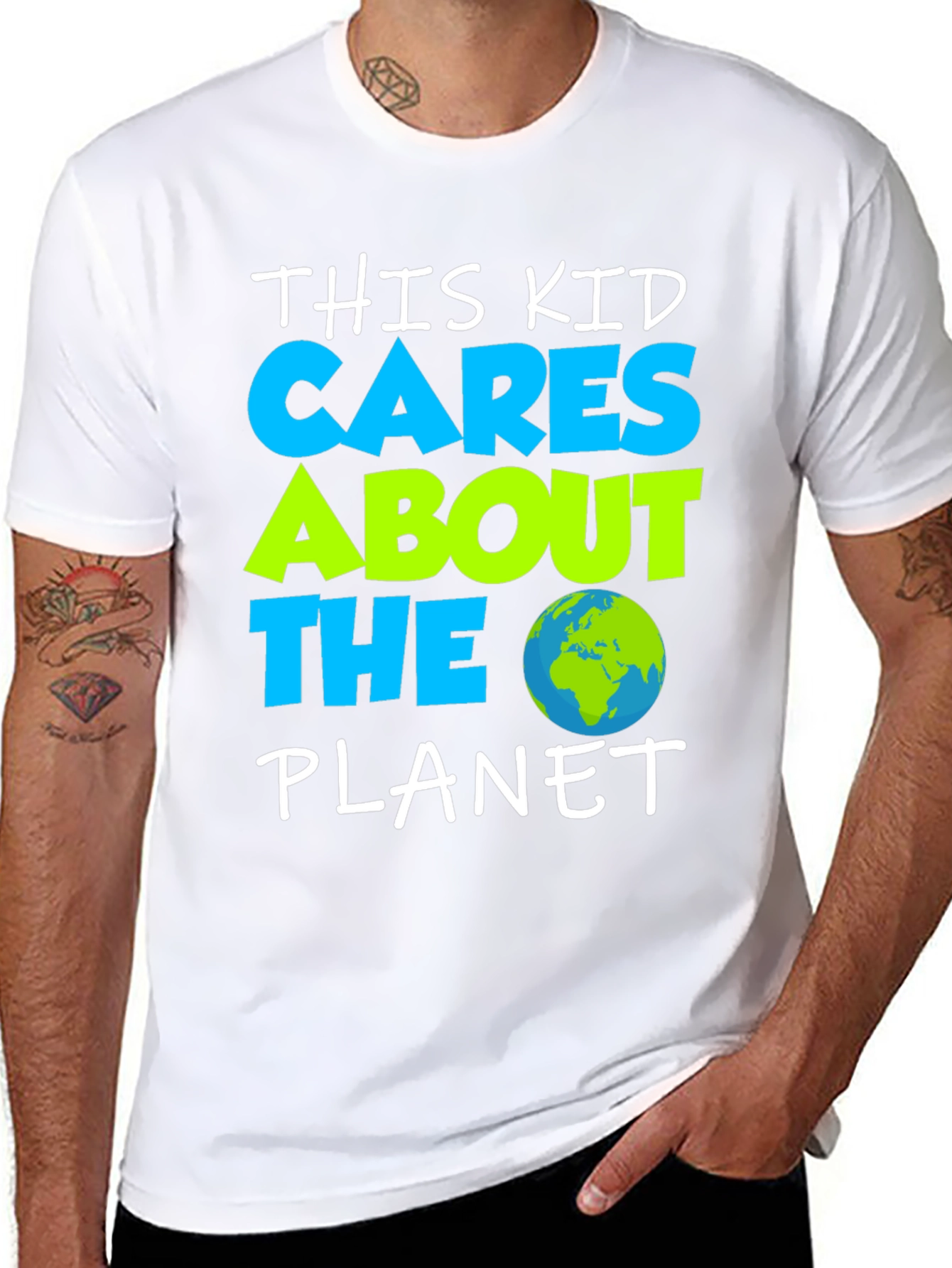 Cares About The Planet Graphic T-Shirt
