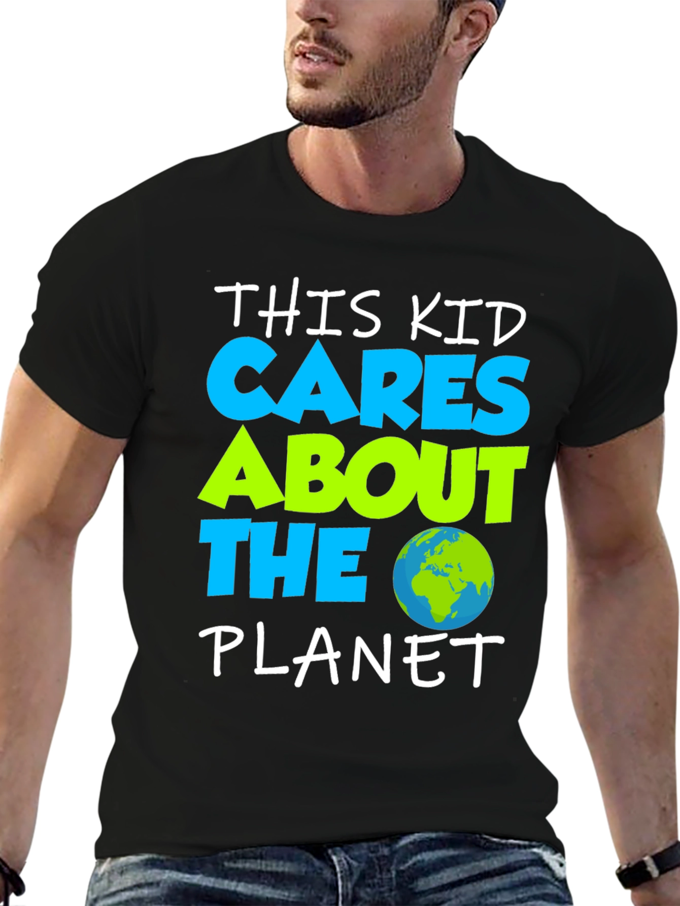 Cares About The Planet Graphic T-Shirt