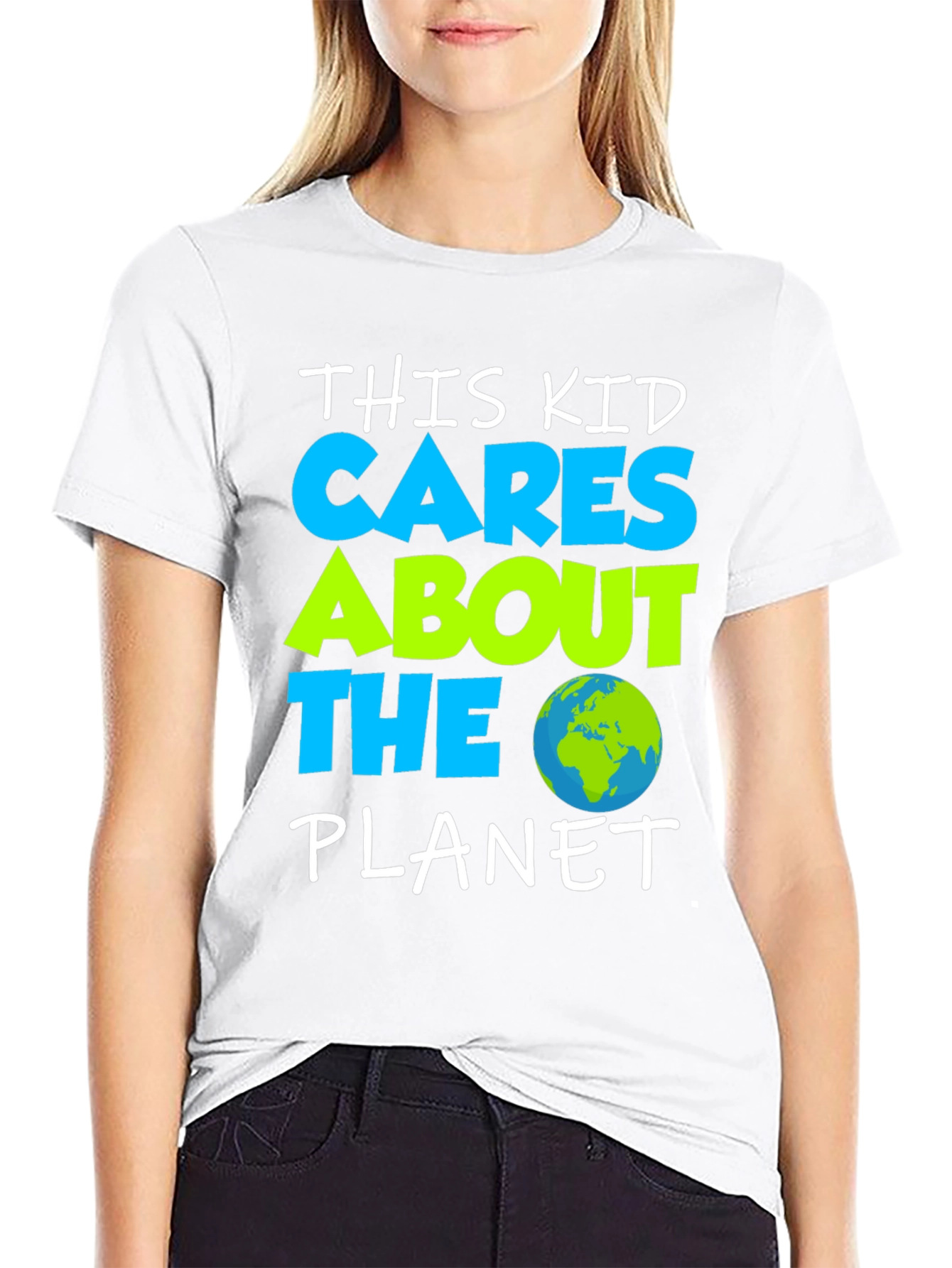 Cares About The Planet Graphic T-Shirt