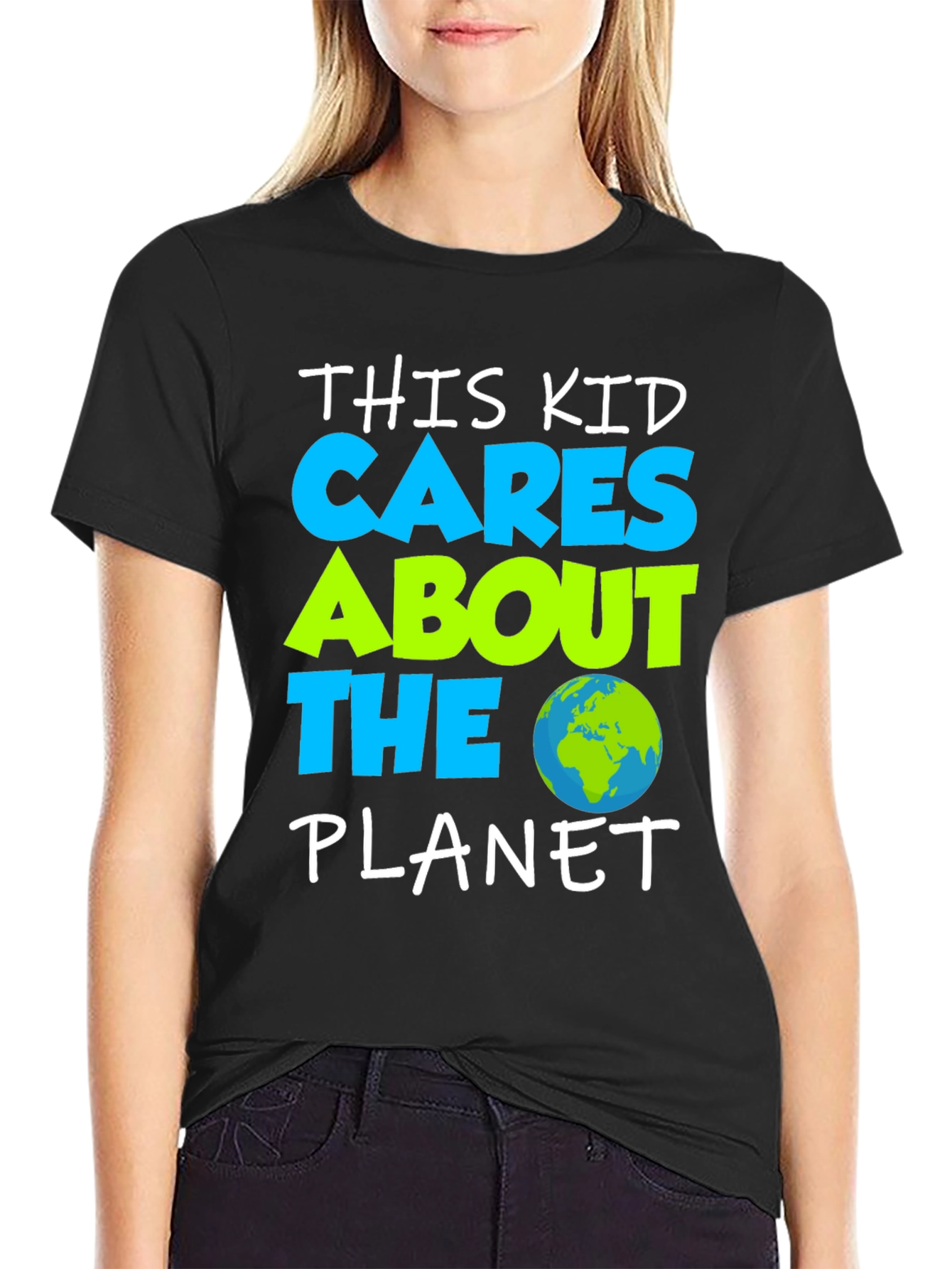 Cares About The Planet Graphic T-Shirt