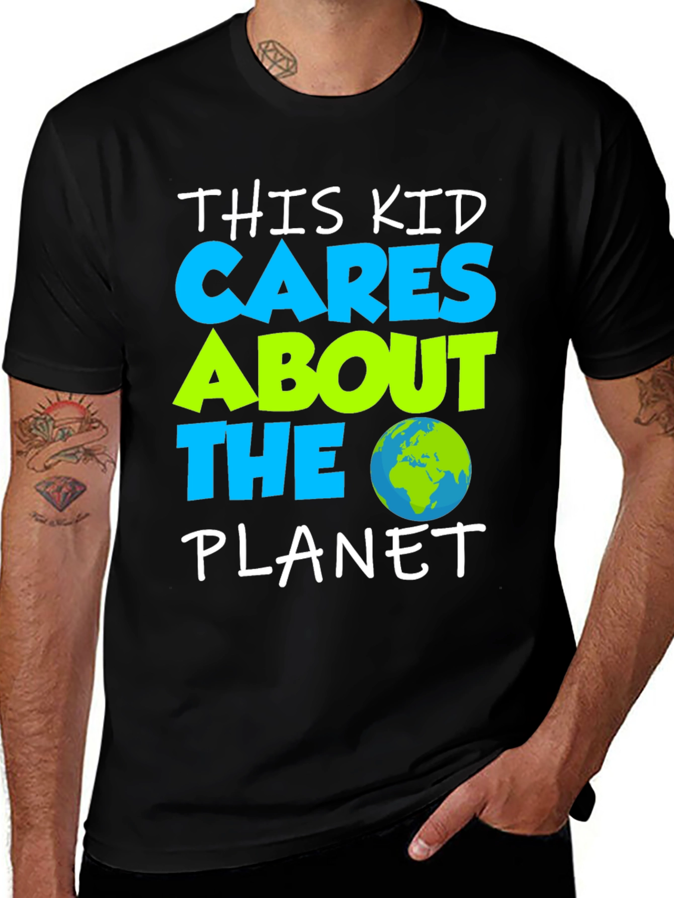 Cares About The Planet Graphic T-Shirt
