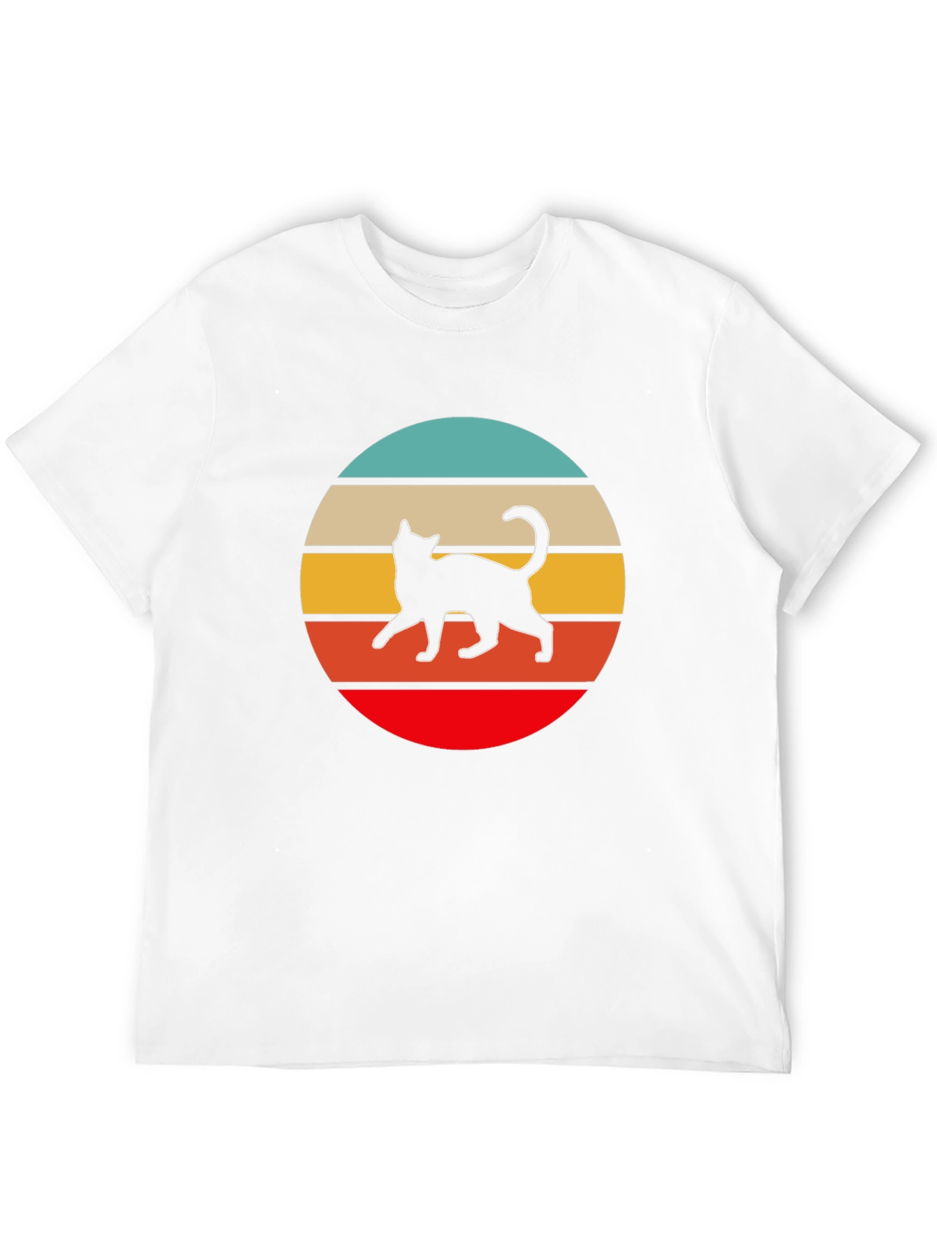 Retro Cat Graphic T-Shirt - Unisex Cotton Tee