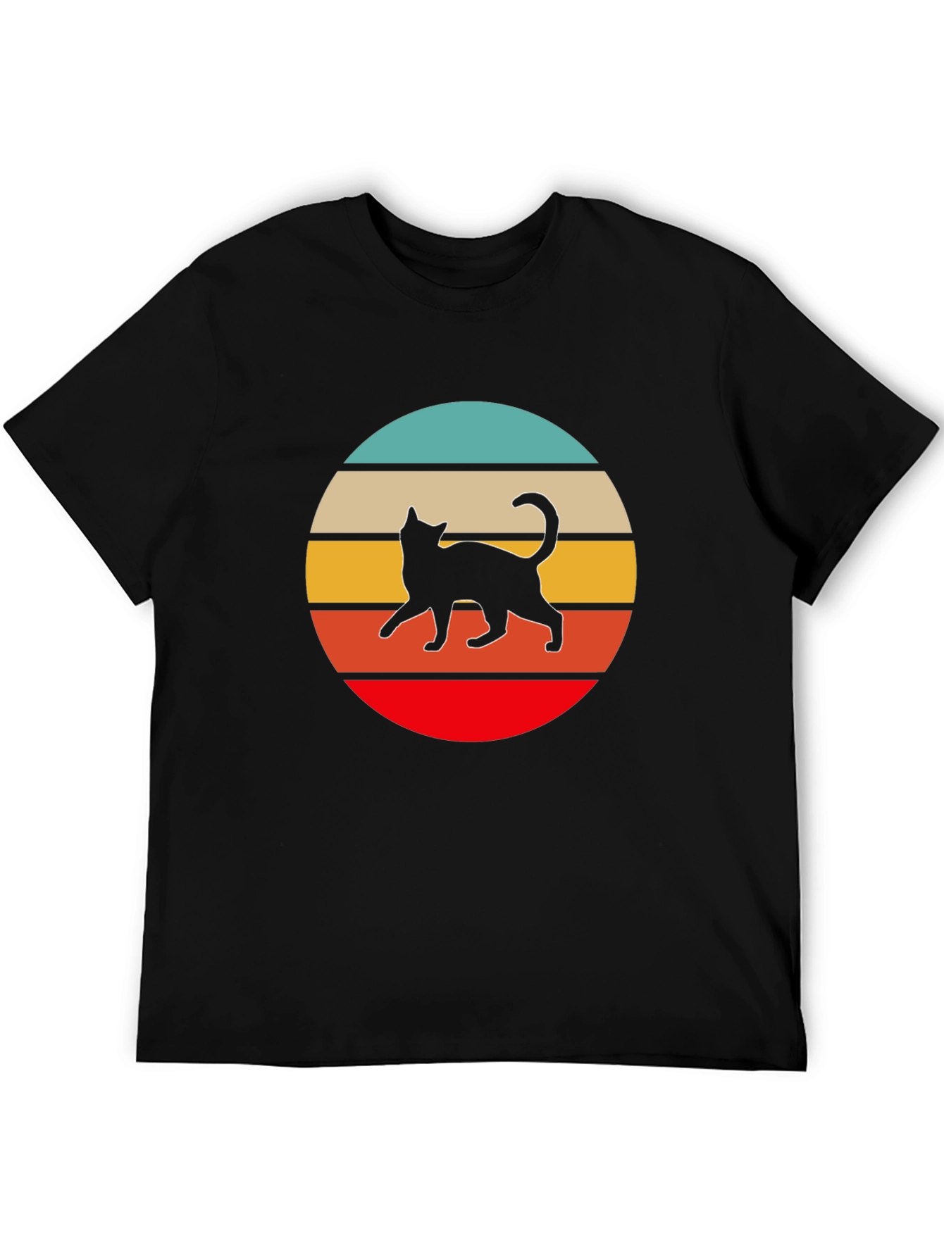 Retro Cat Graphic T-Shirt - Unisex Cotton Tee