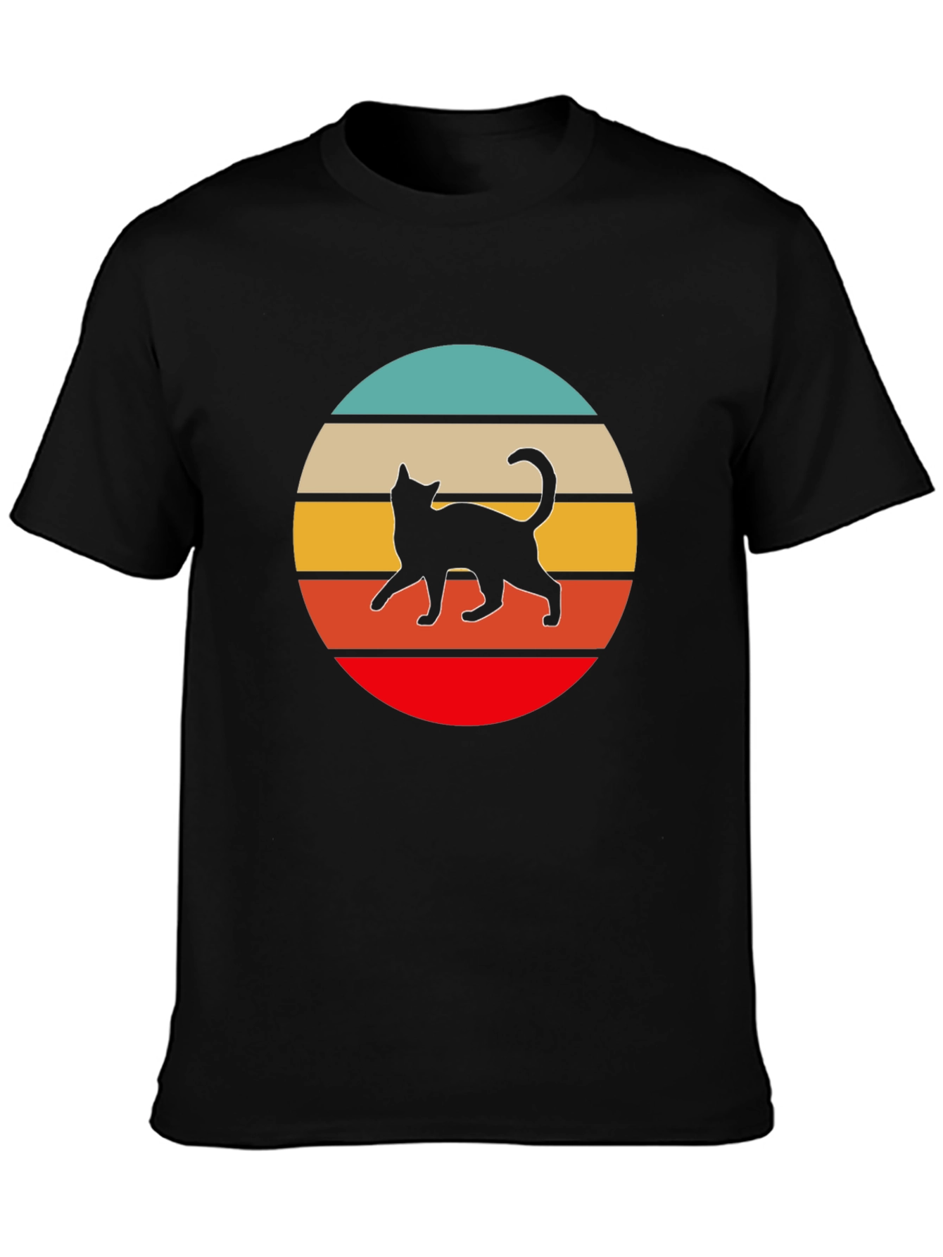 Retro Cat Graphic T-Shirt - Unisex Cotton Tee